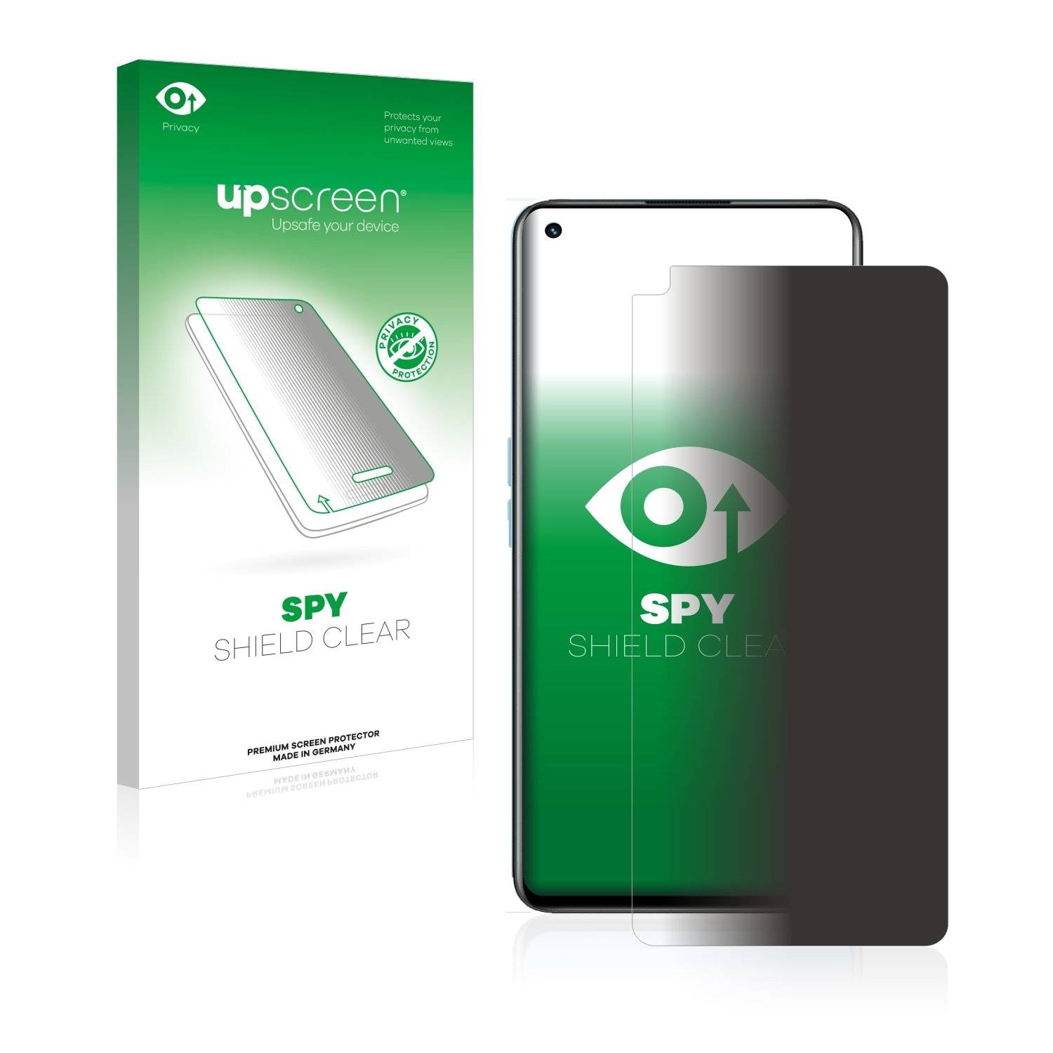 upscreen Blickschutzfolie für realme GT 2 Anti-Spy Privacy Blaulichtschutz Sichtschutzfolie