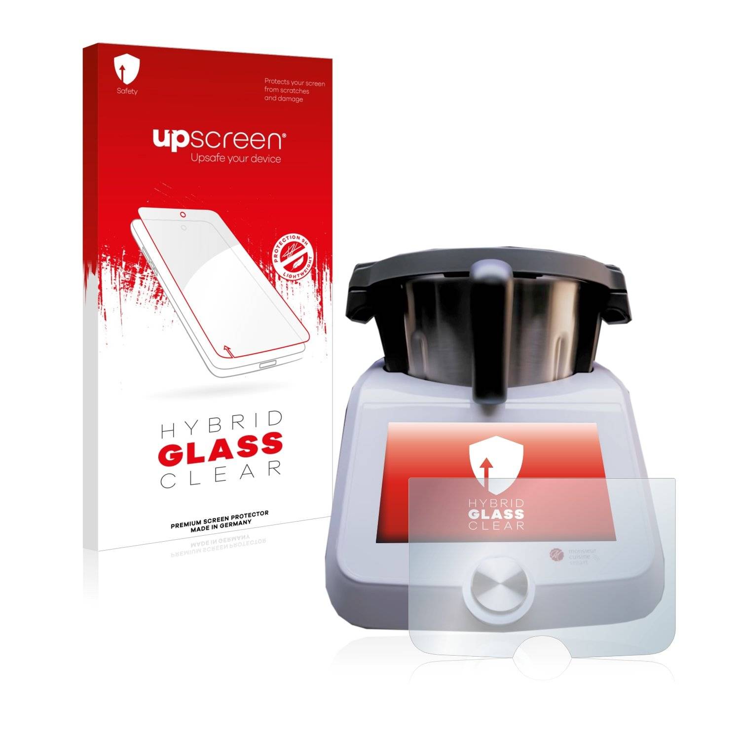 upscreen Flexible Schutz Glas Folie für SilverCrest Monsieur Cuisine Smart Schutzglas 9H Hybridglas Klar
