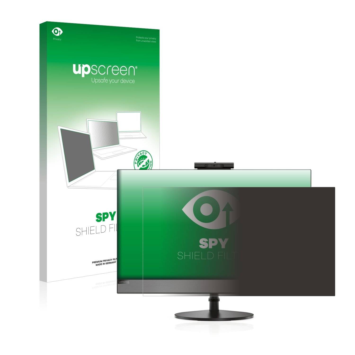 upscreen Spy Shield Filter Premium Blickschutzfilter für Lenovo ThinkCentre V530