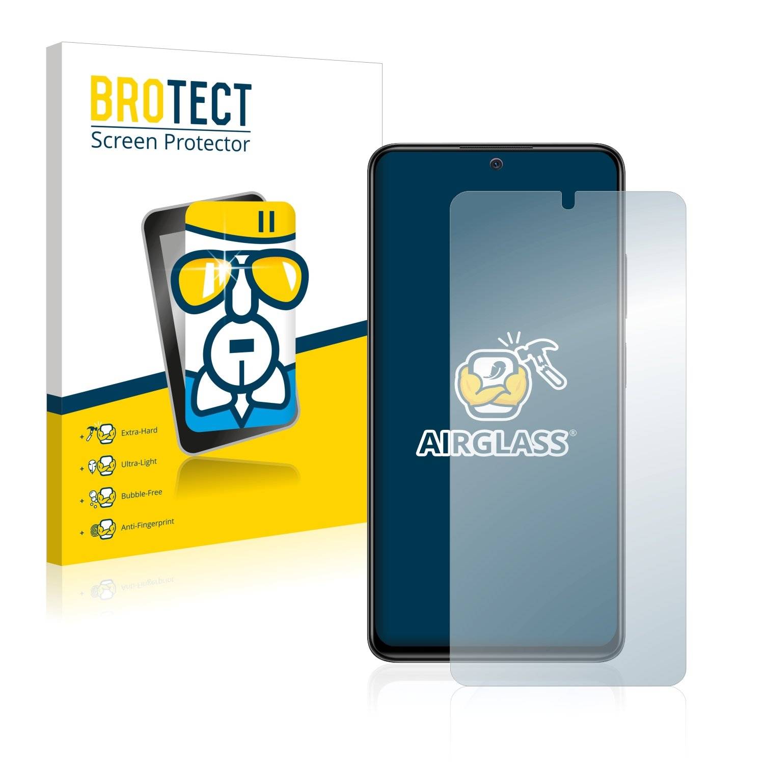 BROTECT AirGlass Glas Schutz-Folie für Xiaomi Redmi Note 11 Pro 5G - Schutzglas