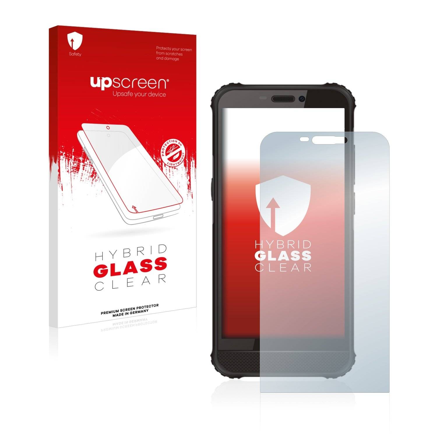 upscreen Flexible Panzerglasfolie für GlobeXplorer GPX Pro III Schutzglas 9H Hybridglas Klar
