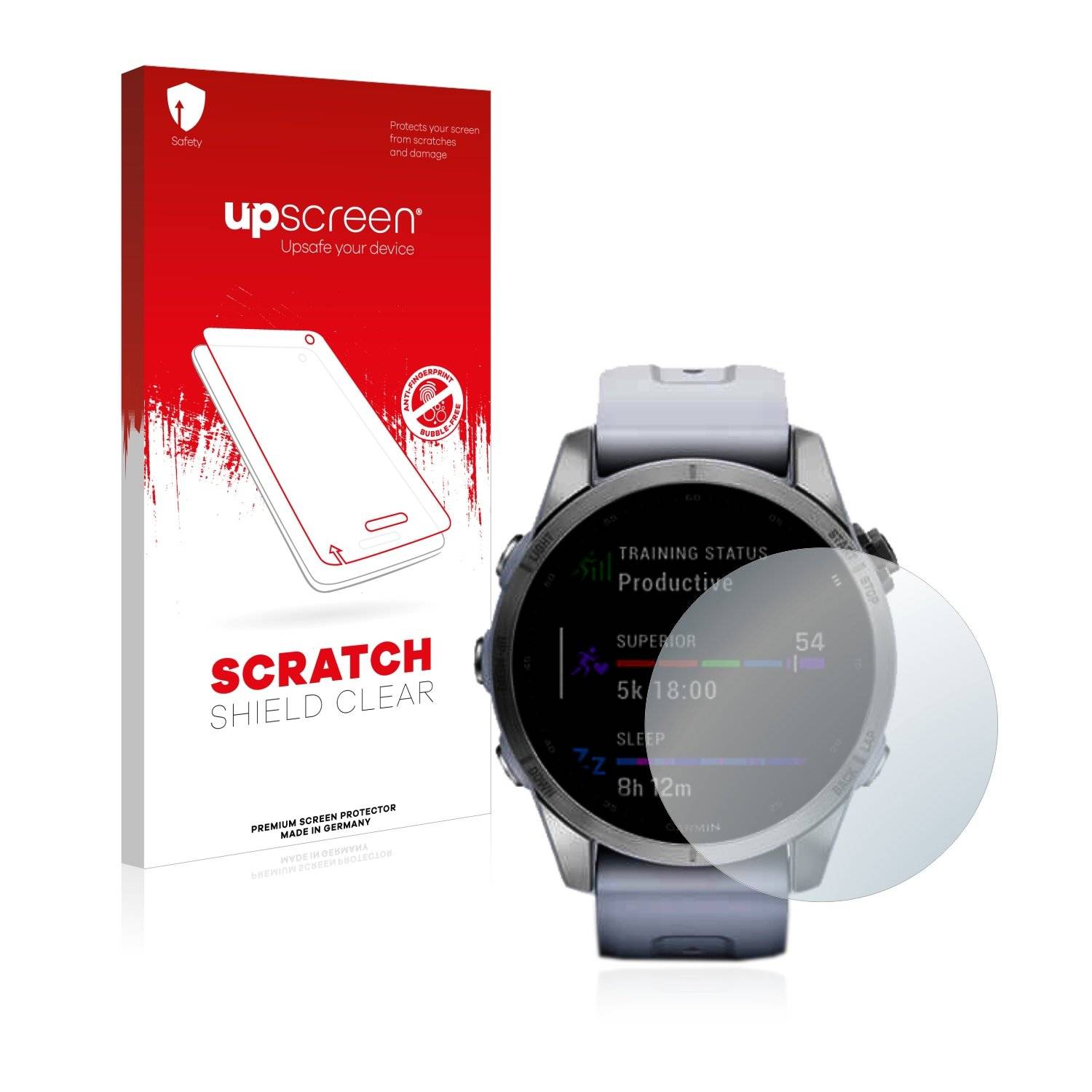 upscreen Scratch Shield Schutzfolie für Garmin Fenix 7S (42 mm)
