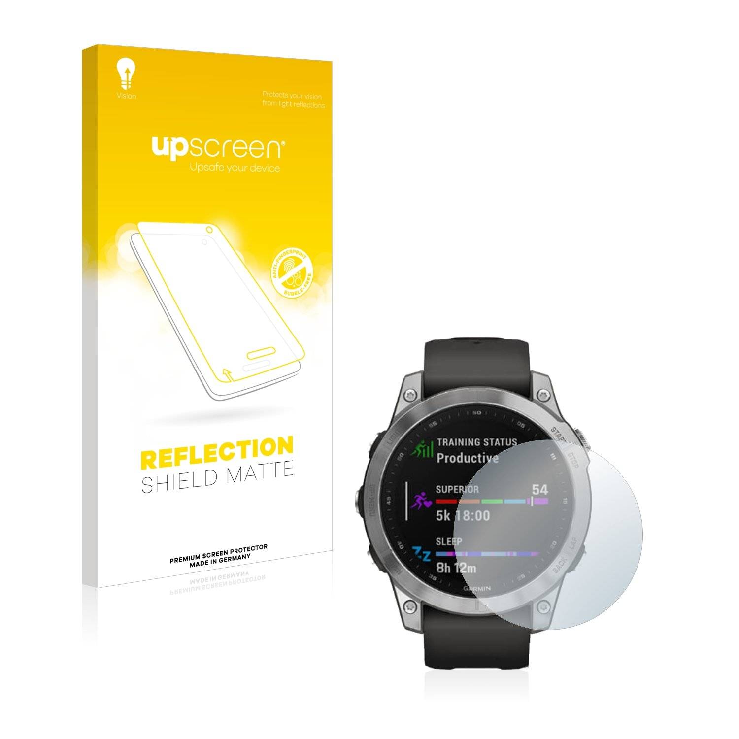 upscreen Reflection Shield Matt Schutzfolie für Garmin Fenix 7 (47 mm)