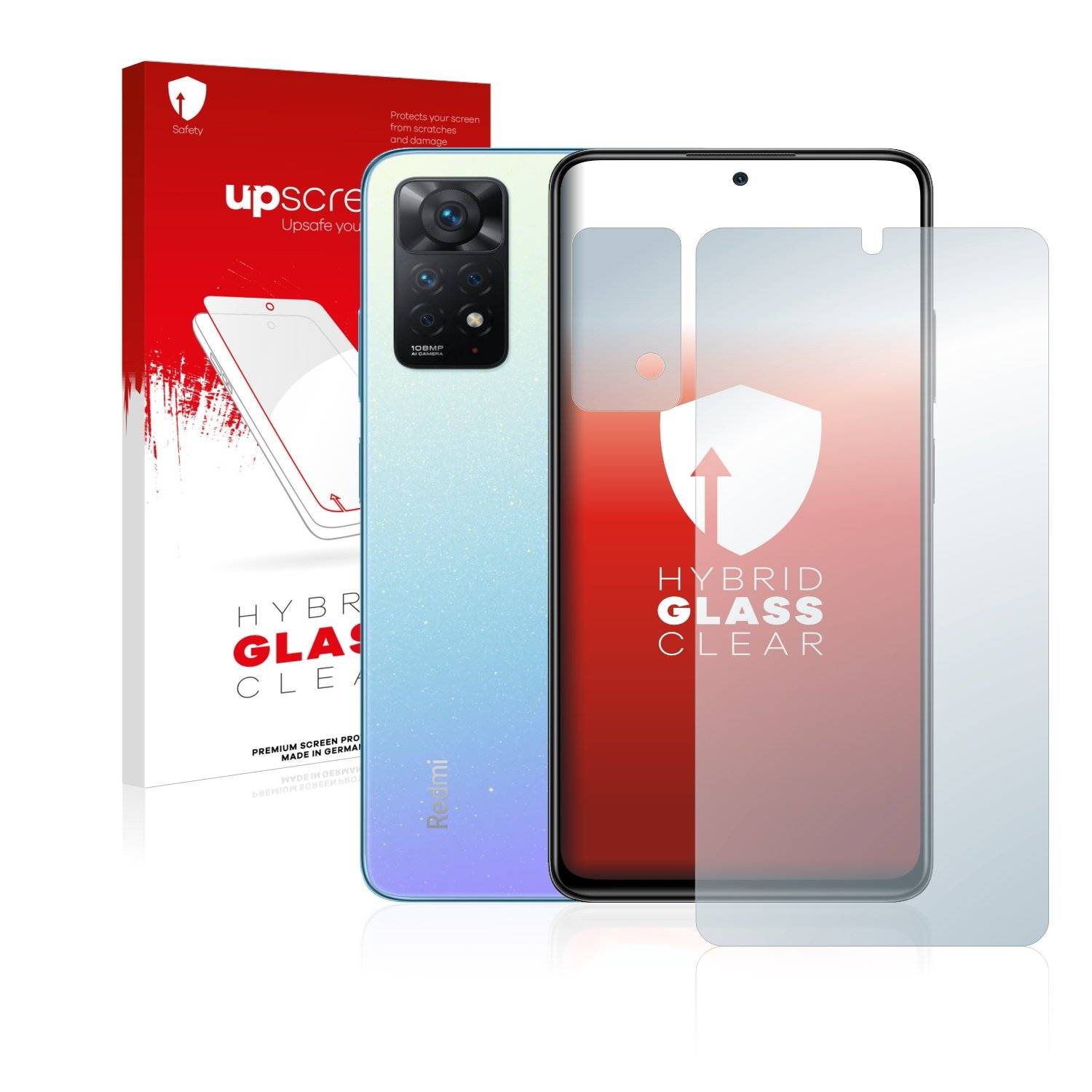upscreen Flexible Schutz Glas Folie für Xiaomi Redmi Note 11 Pro (Display+Kamera) Schutzglas 9H Hybridglas Klar