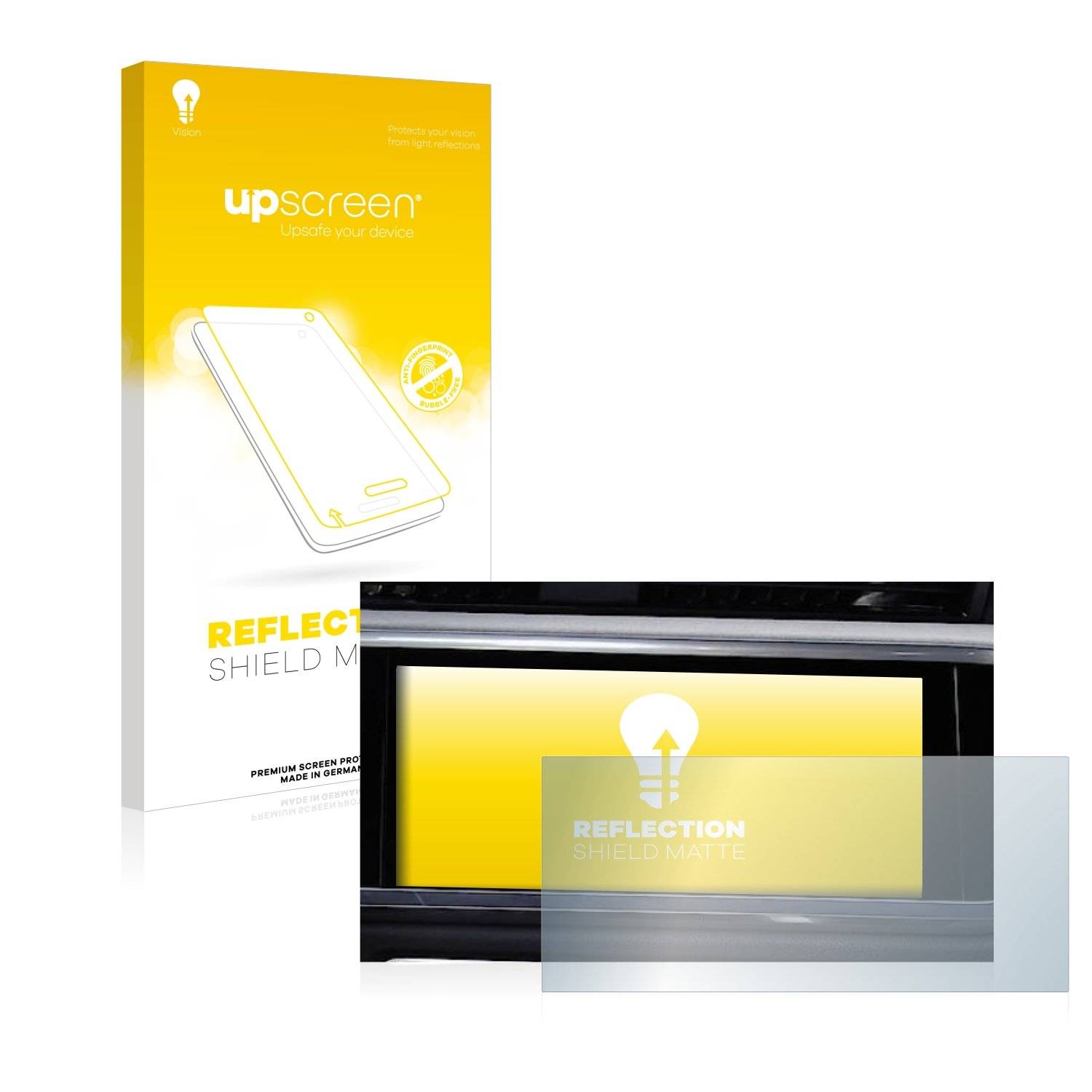 upscreen Reflection Shield Matt Schutzfolie für Audi Q3 2021 Infotainment System 10.1