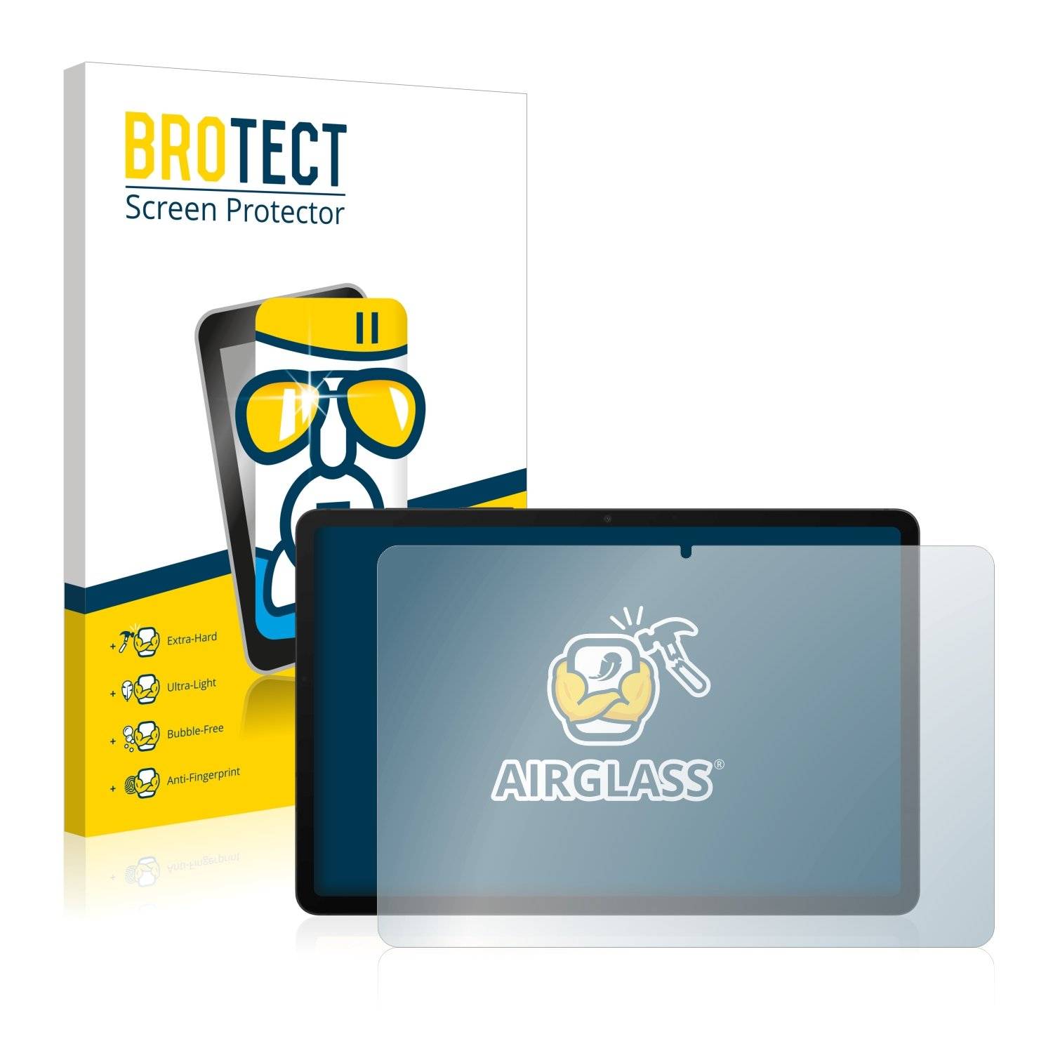 BROTECT AirGlass Glas Panzer-Folie für Samsung Galaxy Tab S8 WiFi - Schutzglas