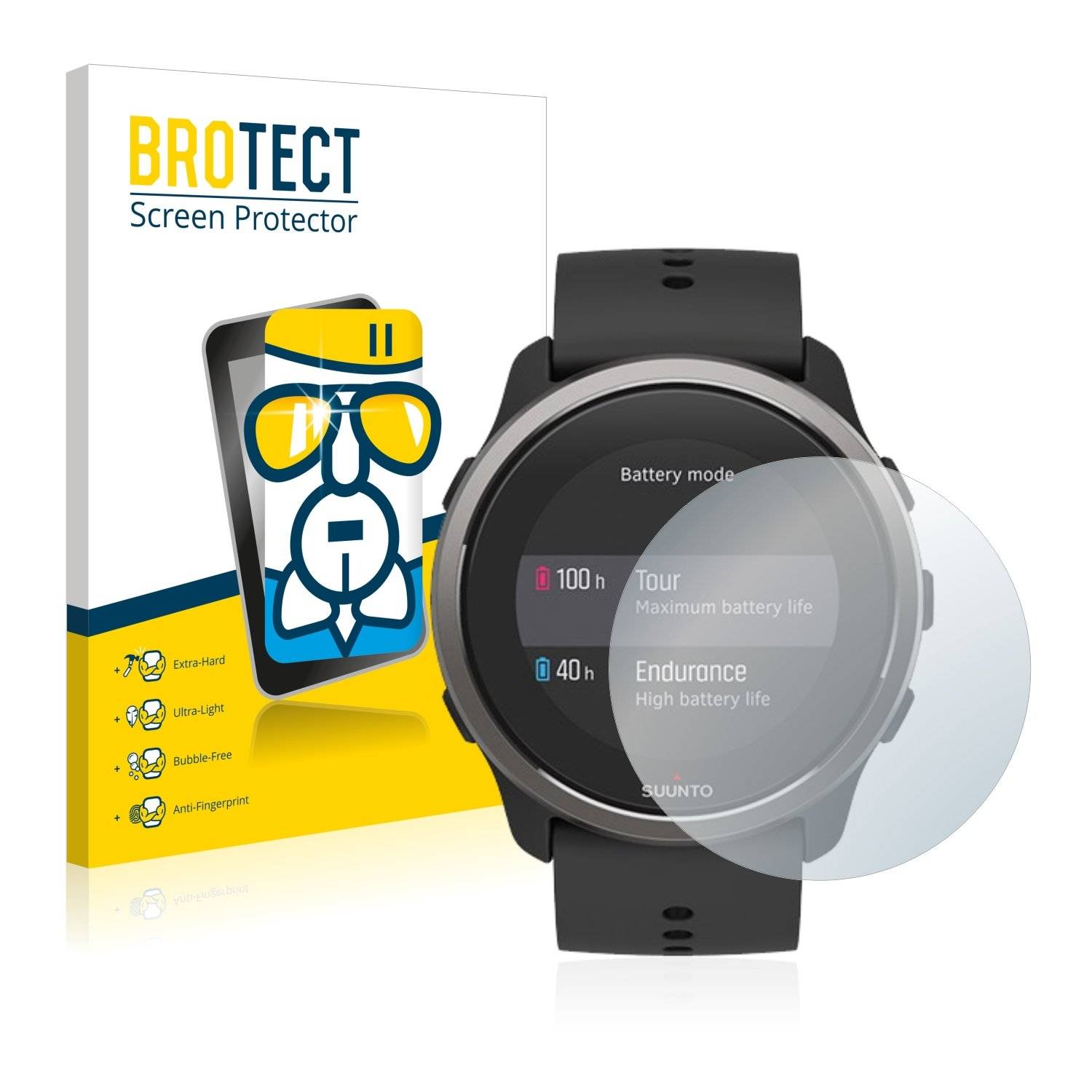 BROTECT AirGlass Flexible Schutz Glas Folie für Suunto 5 Peak Klar Transparent