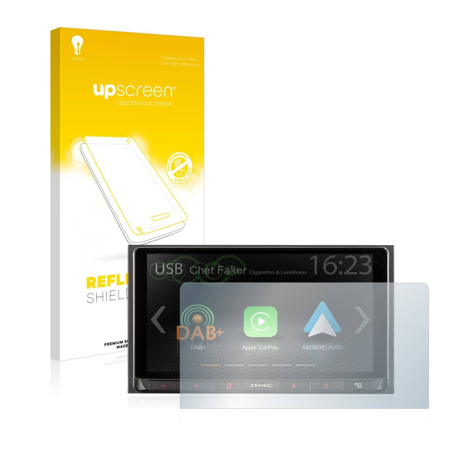 upscreen Schutzfolie für Zenec Z-N528 Folie Matt Entspiegelt Anti-Reflex