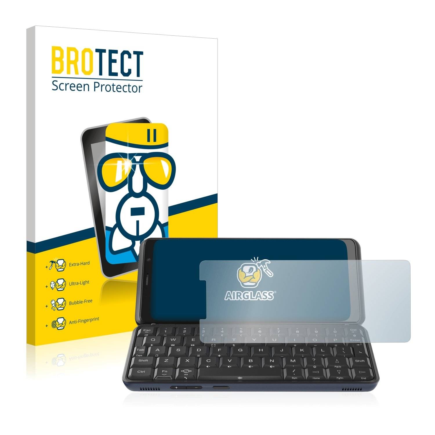 BROTECT AirGlass Flexible Schutz Glas Folie für Planet Computers Astro Slide 5G Klar Transparent