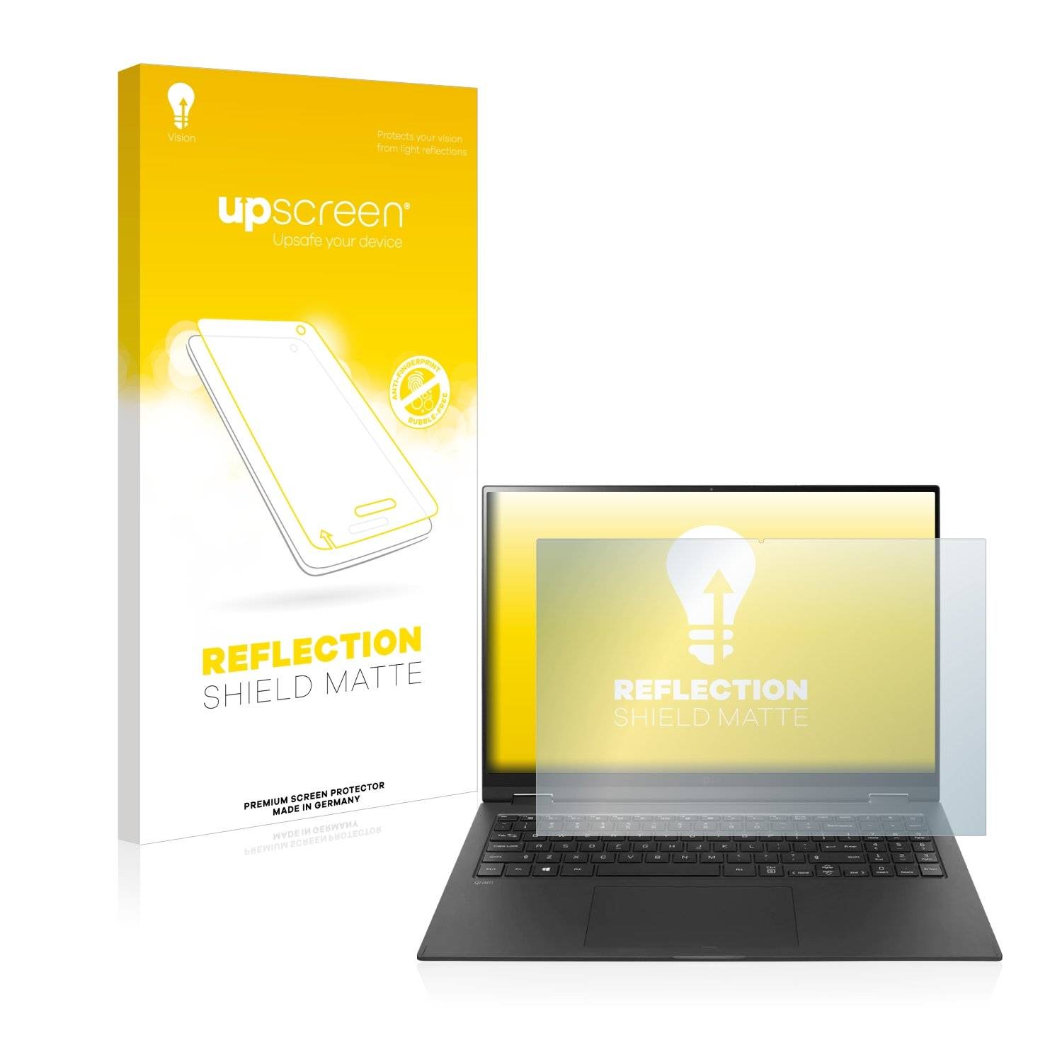 upscreen Reflection Shield Matt Schutzfolie für LG gram 16'' 2-in-1 Touch