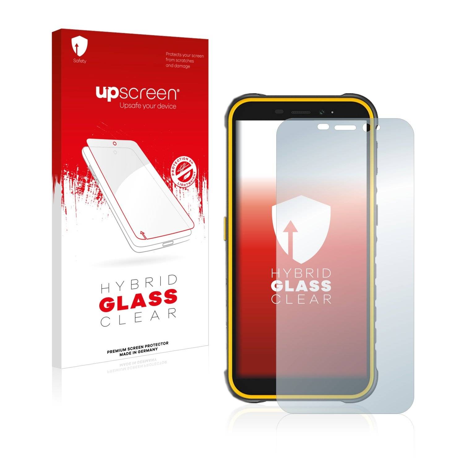upscreen Flexible Panzerglasfolie für Ulefone Armor X8i Schutzglas 9H Hybridglas Klar