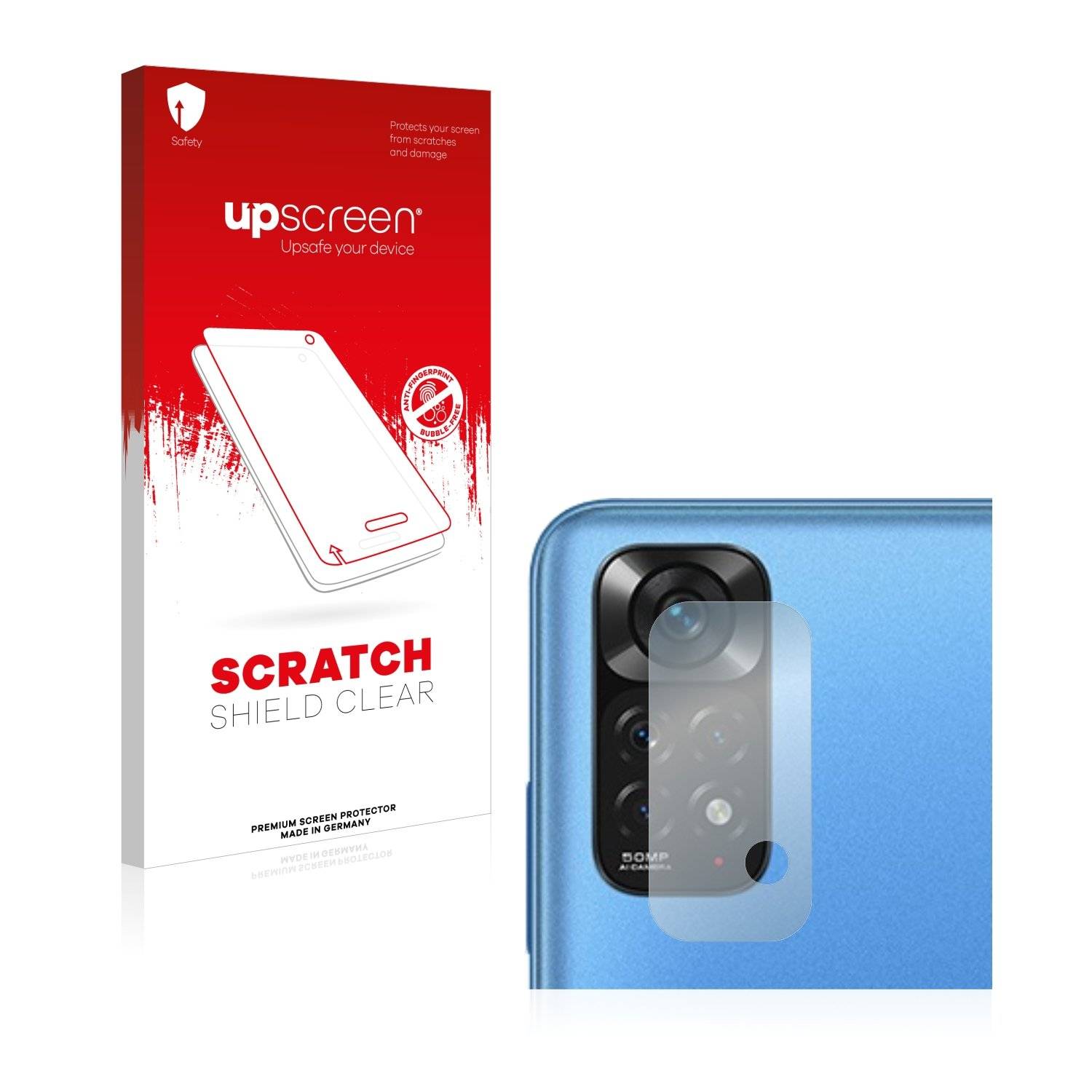 upscreen Schutzfolie für Xiaomi Redmi Note 11 (NUR Kameraschutz) Kratzschutz Anti-Fingerprint Klar