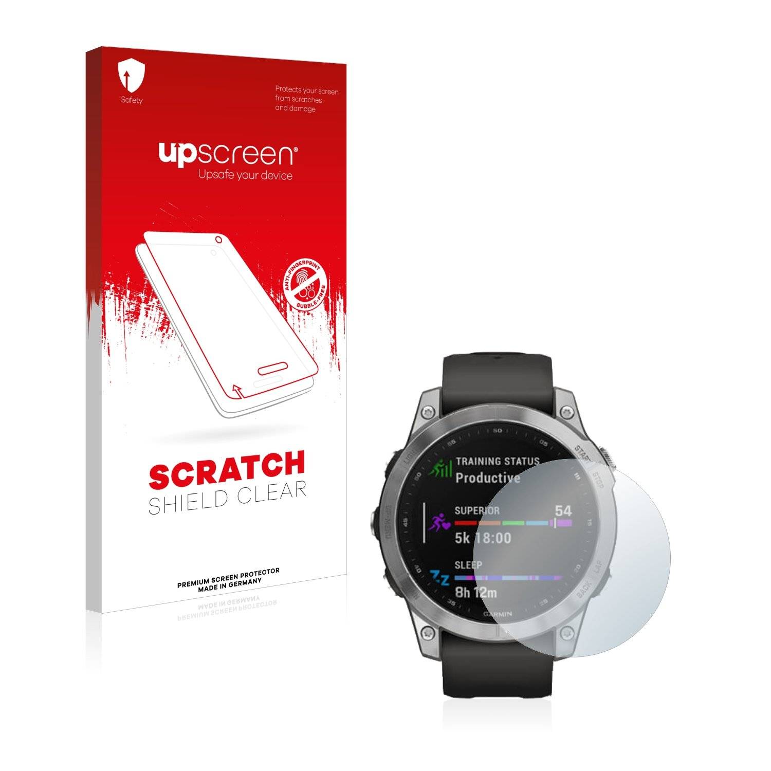 upscreen Scratch Shield Schutzfolie für Garmin Fenix 7 (47 mm)