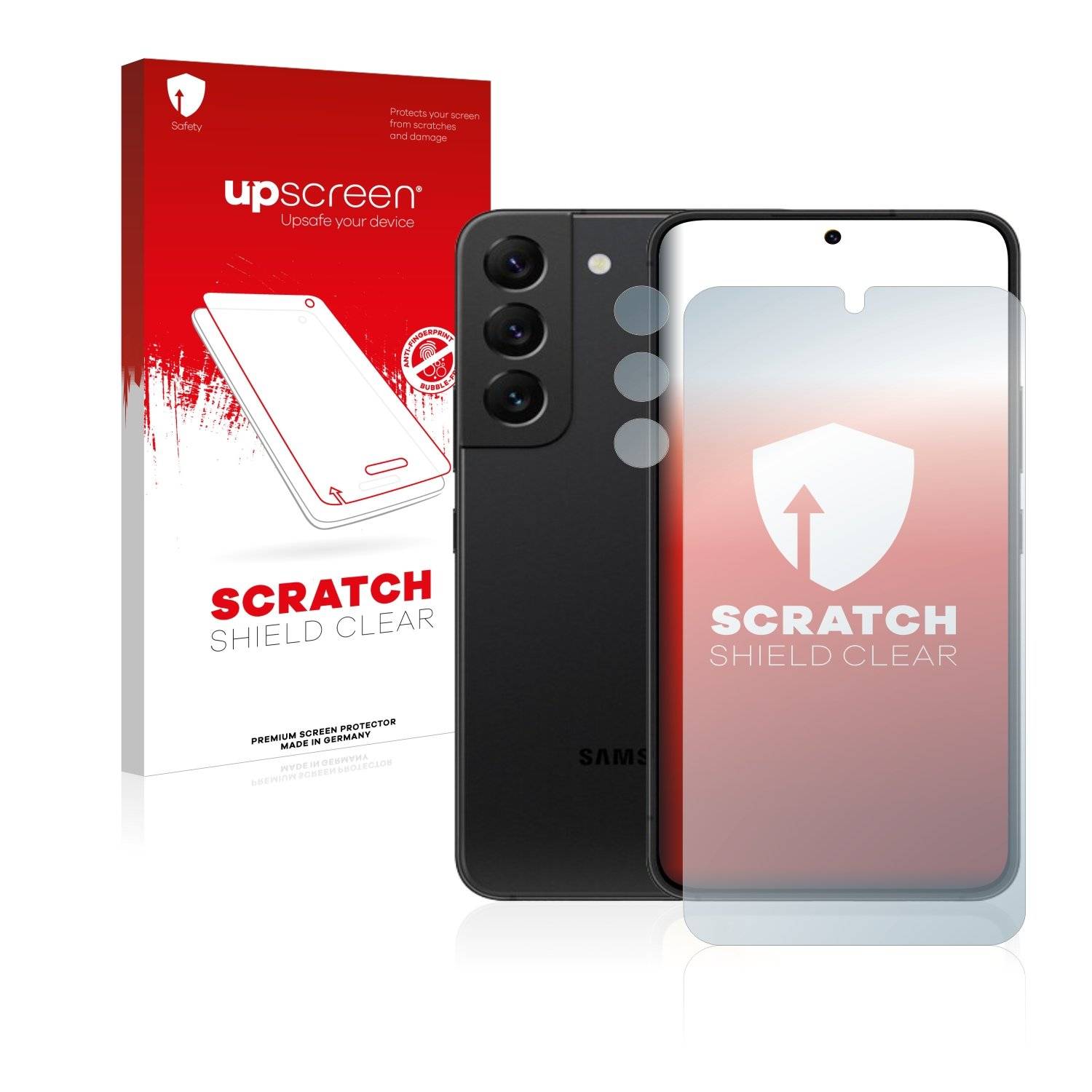 upscreen Scratch Shield Schutzfolie für Samsung Galaxy S22 5G (Display+Kamera)
