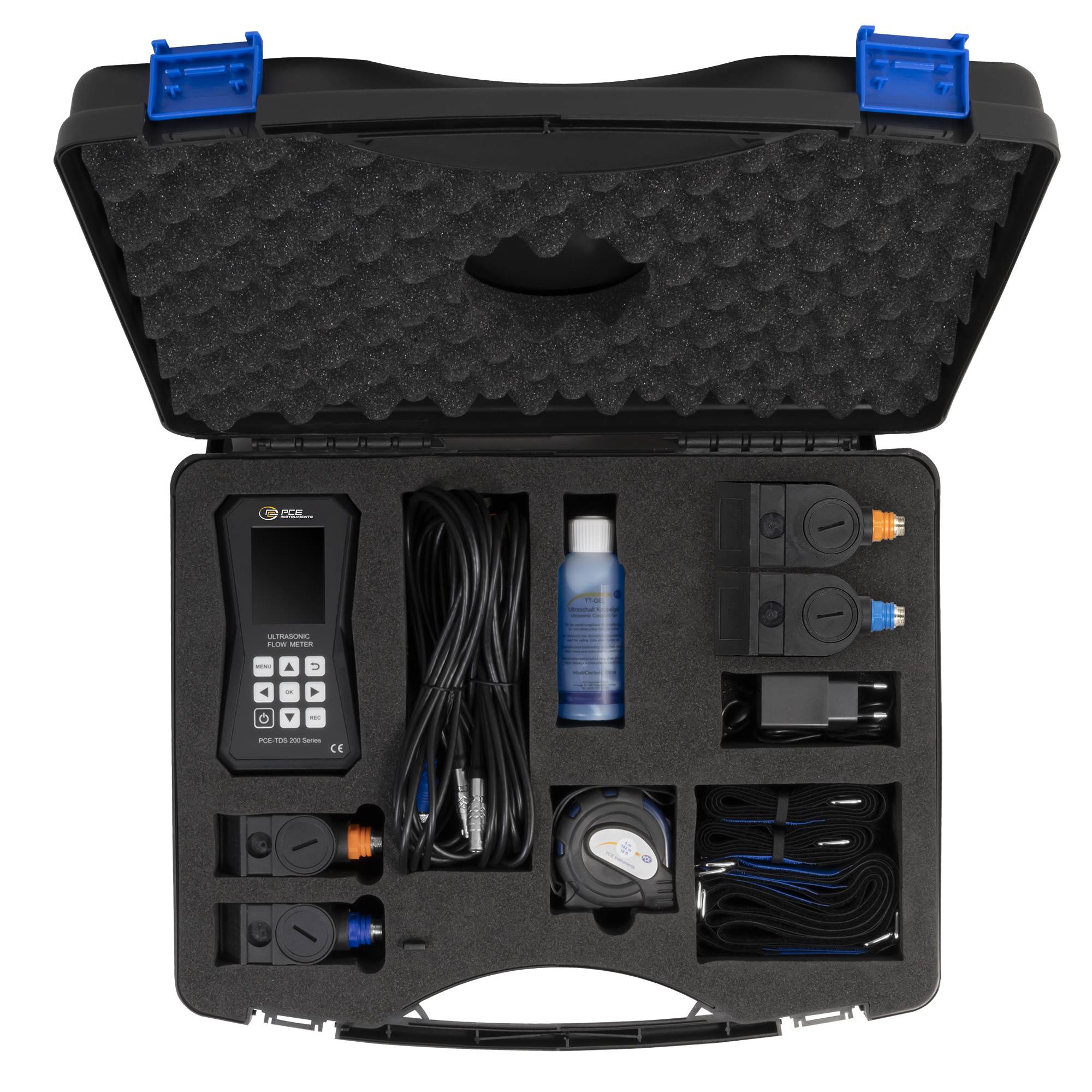 PCE Instruments Ultraschall-Durchflussmessgerät PCE-TDS 200ML |Durchflusssensoren für Rohrgröße 50-700mm /315-6000mm
