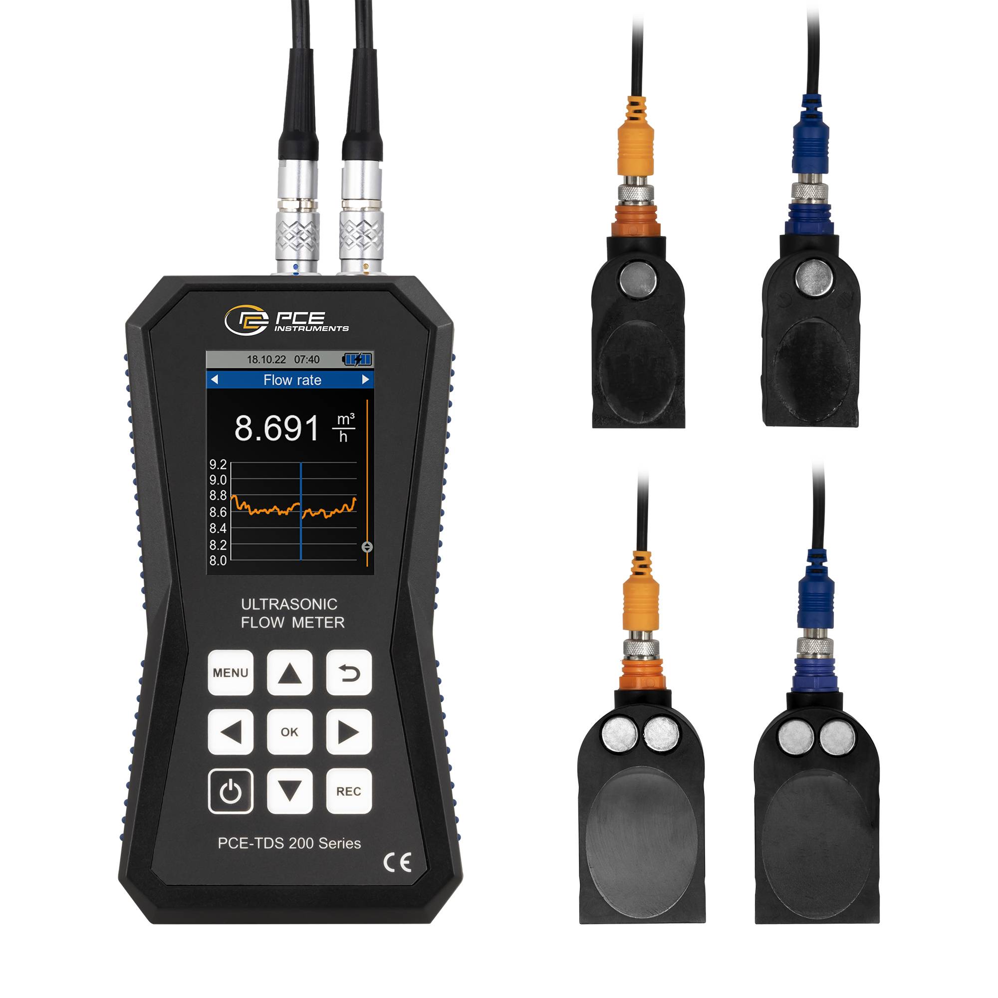 PCE Instruments Ultraschall-Sensor PCE-TDS 200ML Betriebsspannung (Bereich): 5V Messbereich: 0 - 32 m/s 1St.