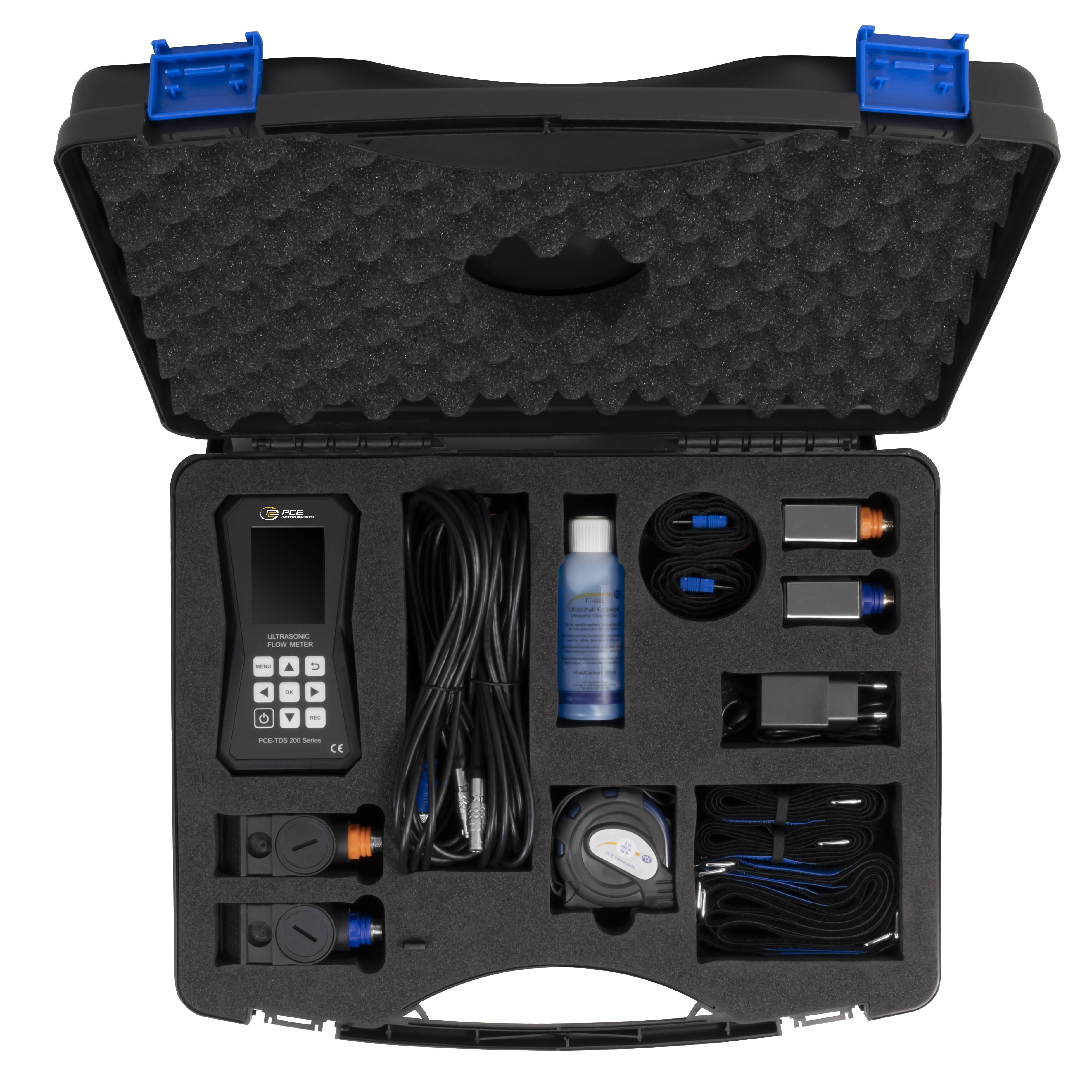 PCE Instruments Ultraschall-Durchflussmessgerät PCE-TDS 200+ SM |Durchflusssensoren |Wärmemengenmessung |Datenlogger