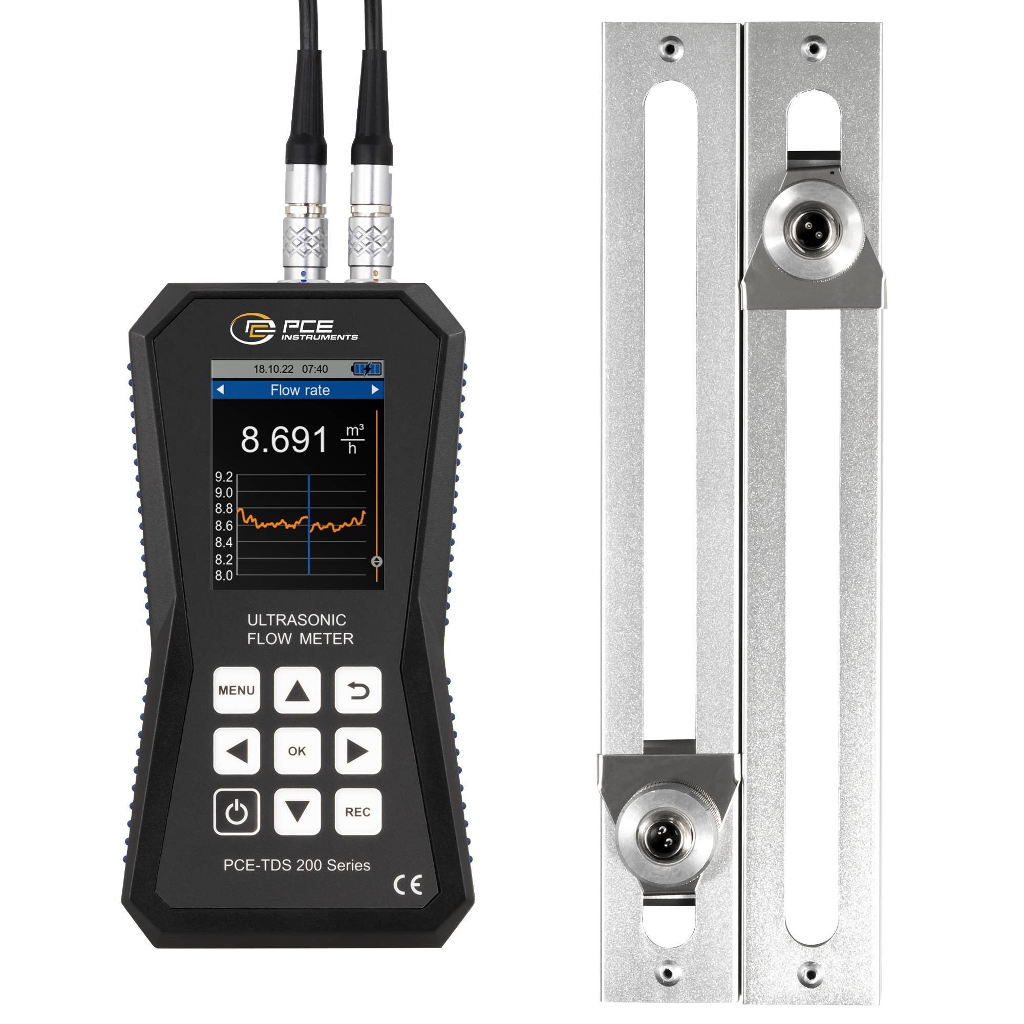 PCE Instruments Ultraschall-Sensor PCE-TDS 200 MR Betriebsspannung (Bereich): 5V Messbereich: 0 - 32 m/s 1St.