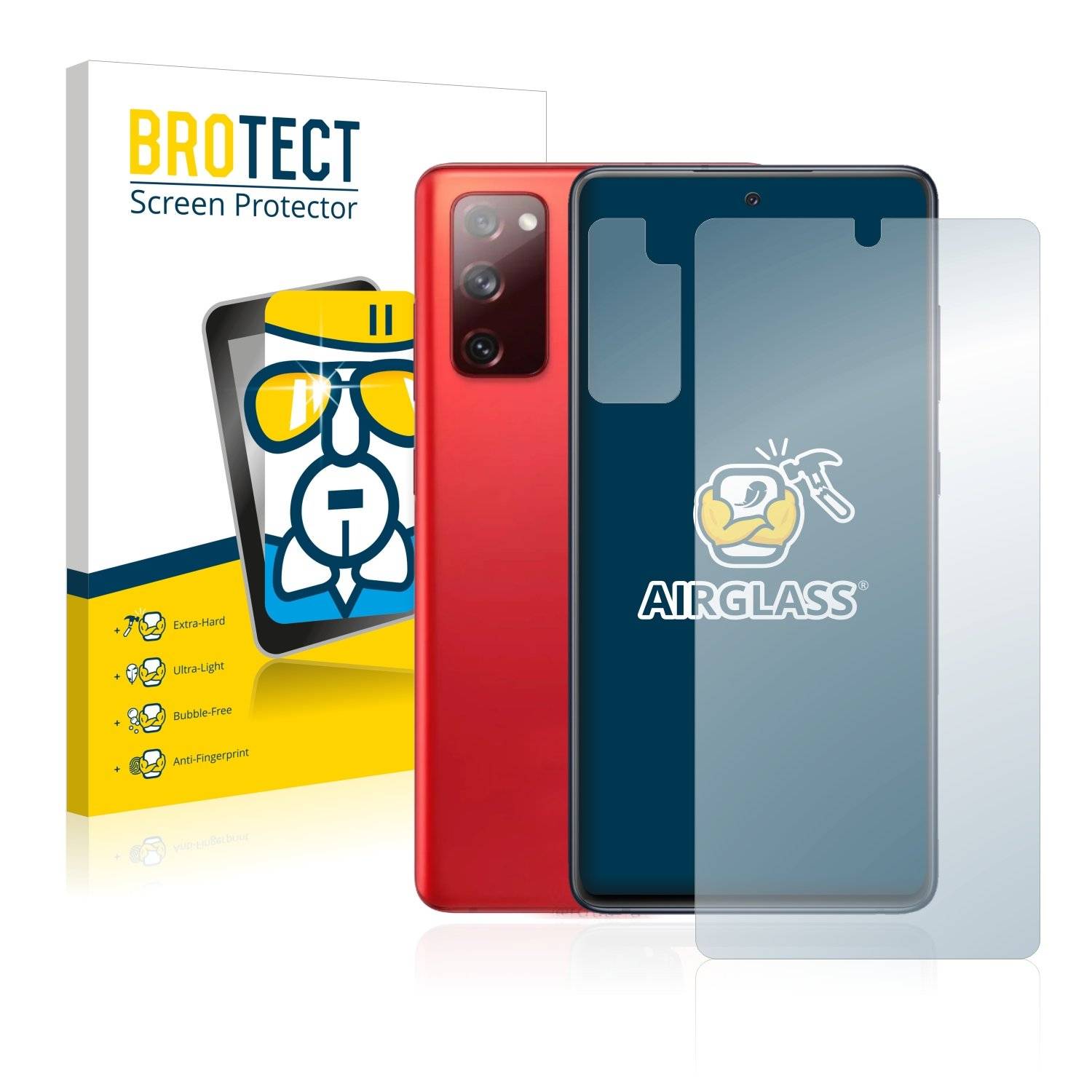 BROTECT AirGlass Glas Panzer-Folie für Samsung Galaxy S20 FE 5G (Display+Kamera) - Schutzglas