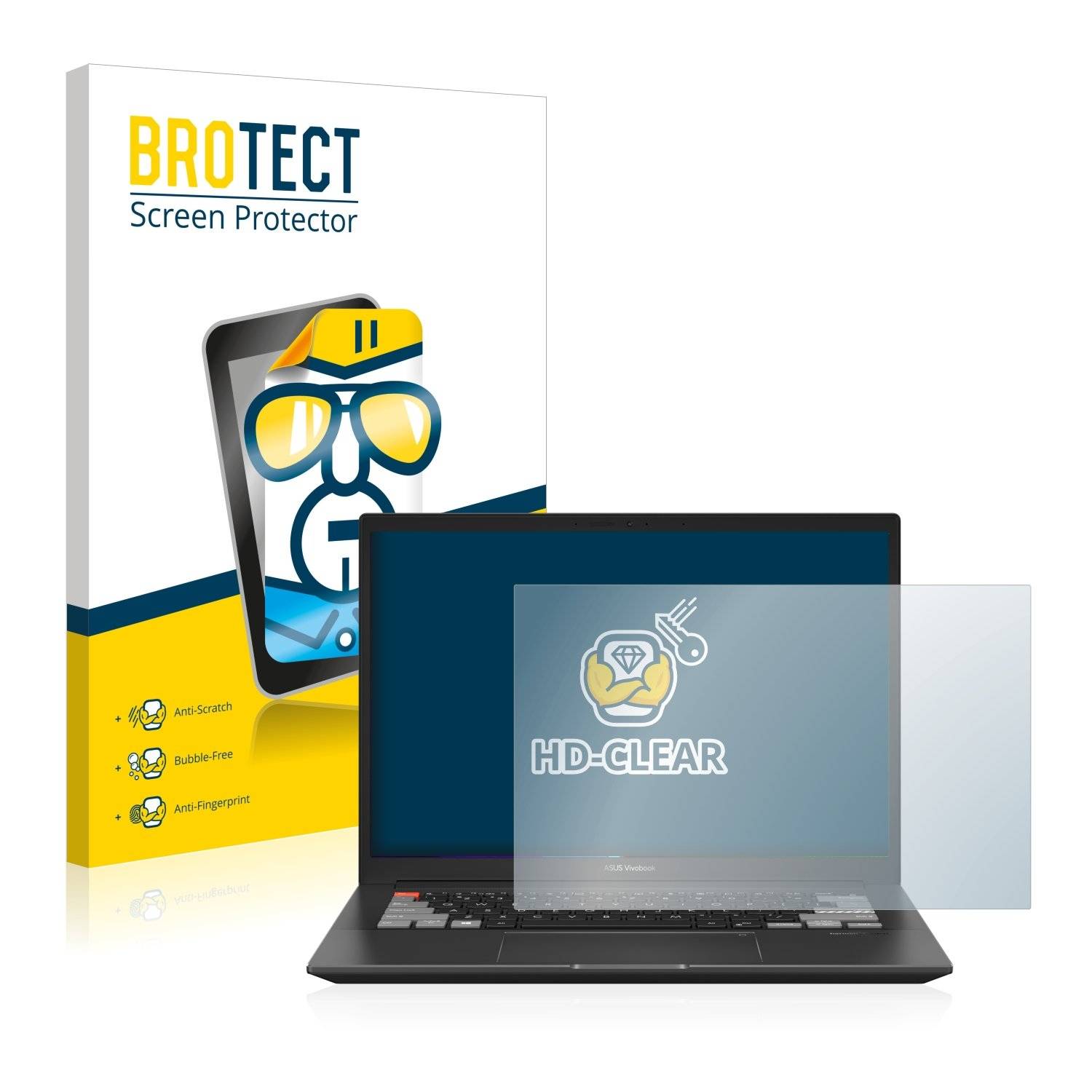 BROTECT Schutzfolie für ASUS VivoBook Pro 14X OLED Folie Klar Transparent