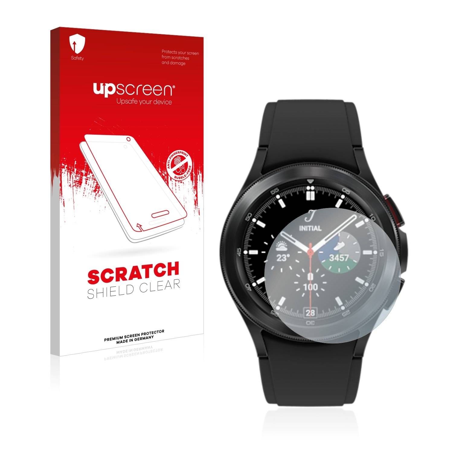 upscreen Schutzfolie für Samsung Galaxy Watch 4 Classic (42mm) Kratzschutz Anti-Fingerprint Klar