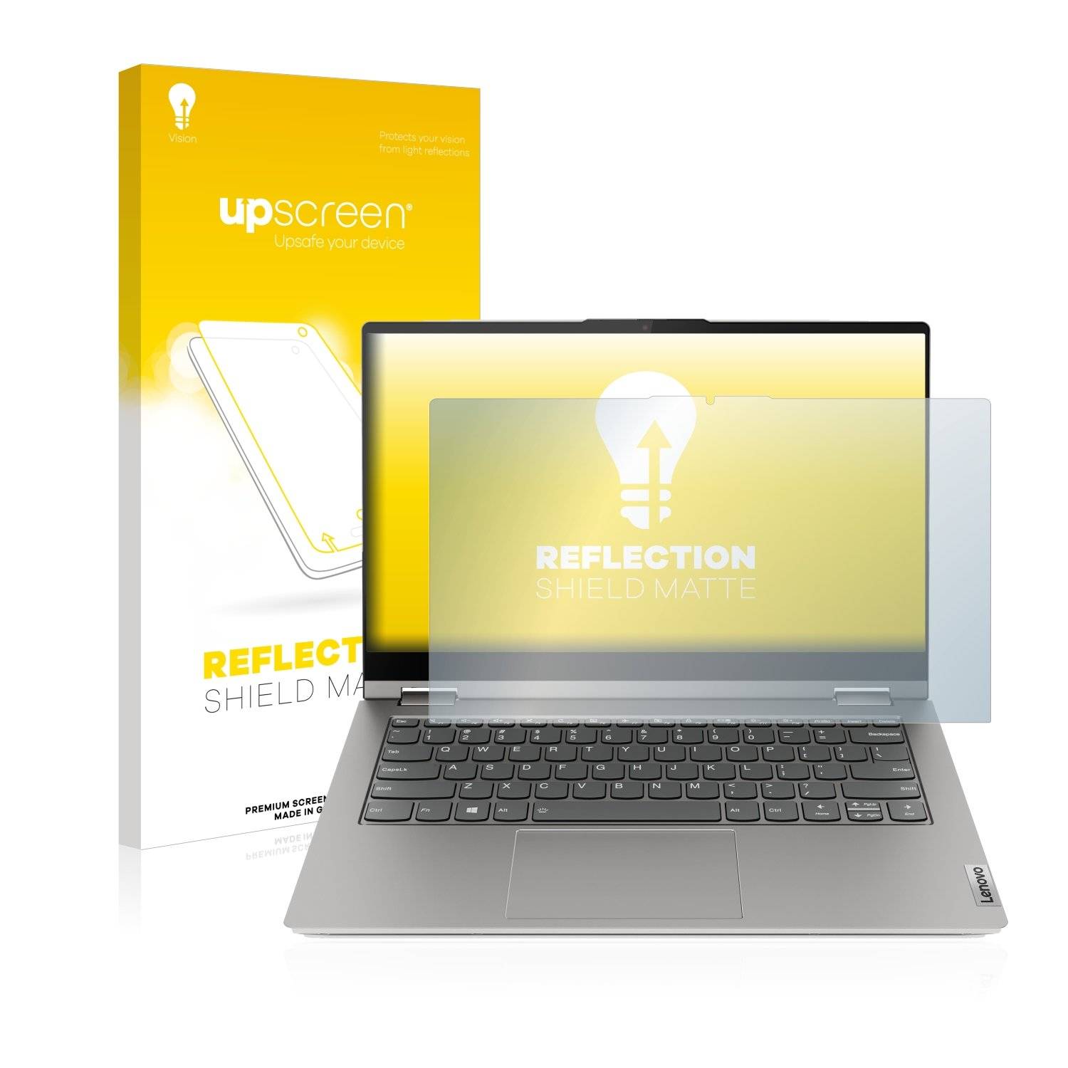 upscreen Reflection Shield Matt Schutzfolie für Lenovo ThinkBook 14s Yoga