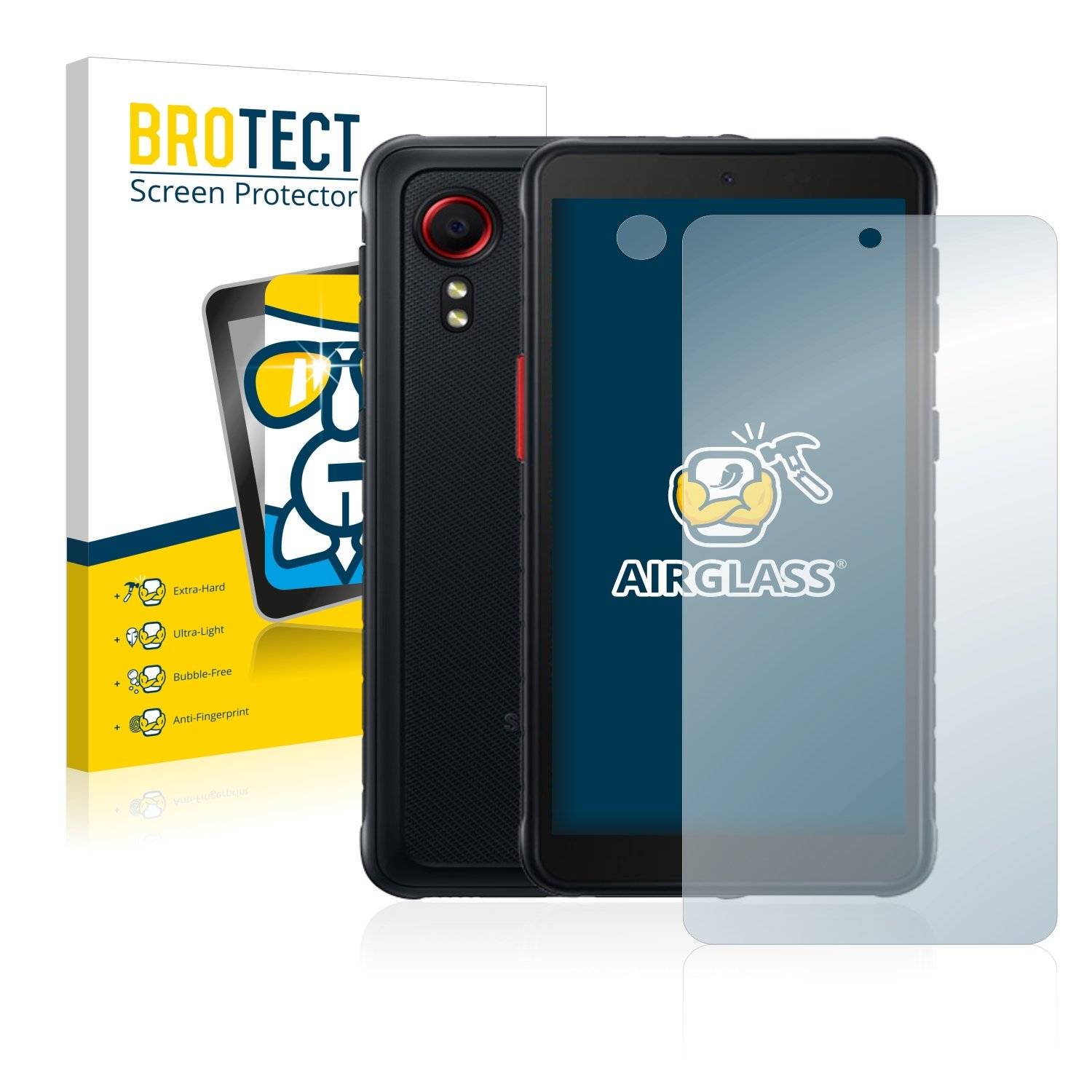 BROTECT AirGlass Glas Schutz-Folie für Samsung Galaxy XCover 5 (Display+Kamera) - Schutzglas