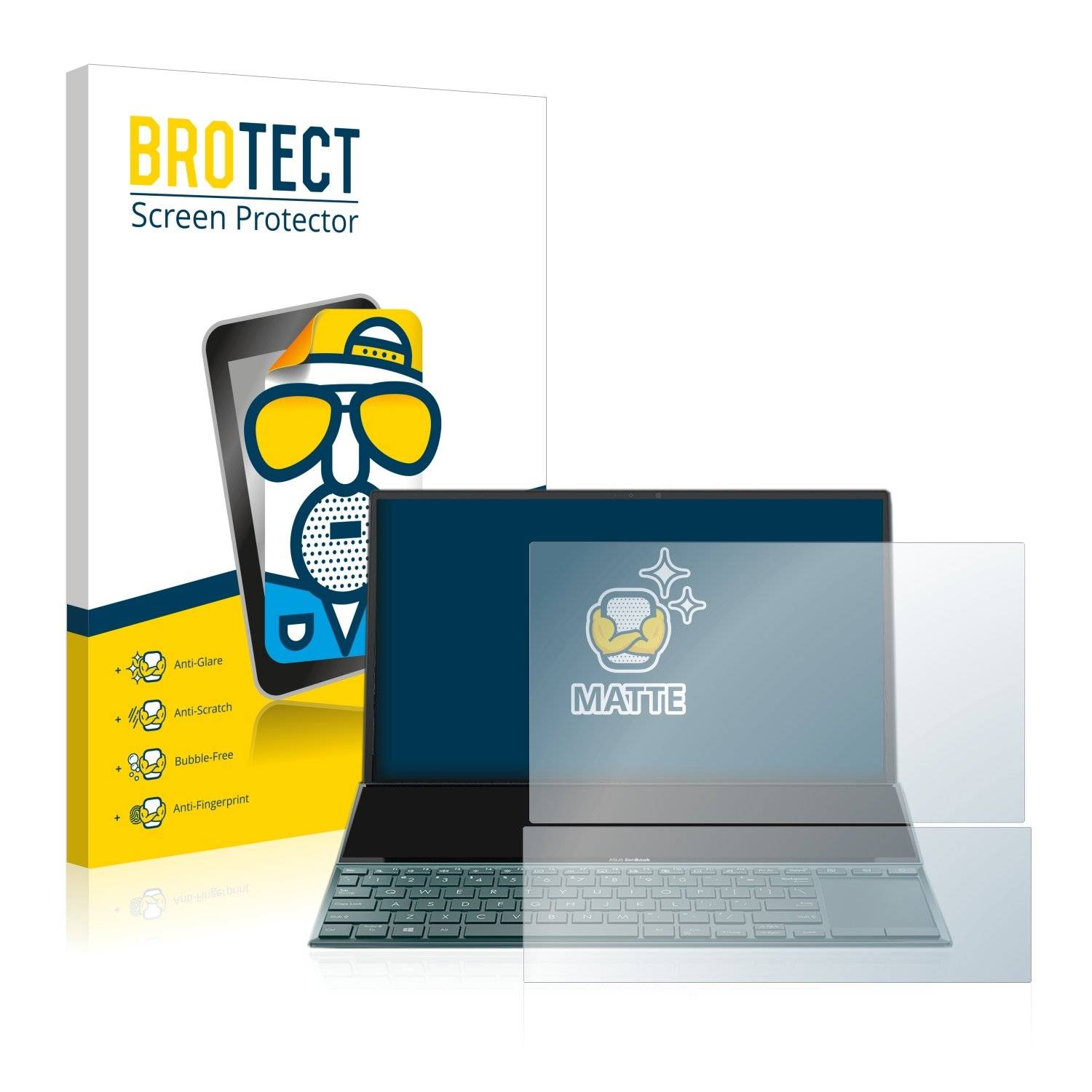 BROTECT Entspiegelungs-Folie für ASUS ZenBook Duo 14 UX482
