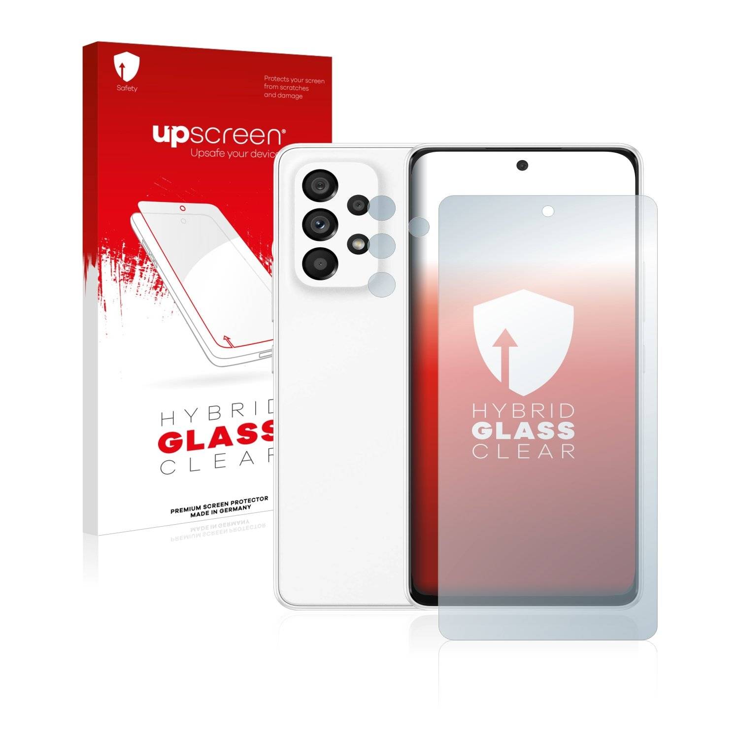 upscreen Hybrid Glas Schutz-Folie für Samsung Galaxy A53 5G (Display+Kamera)