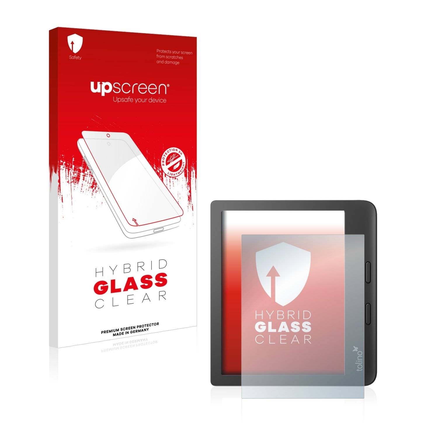 upscreen Flexible Schutz Glas Folie für Tolino Vision 6 / 5 Schutzglas 9H Hybridglas Klar