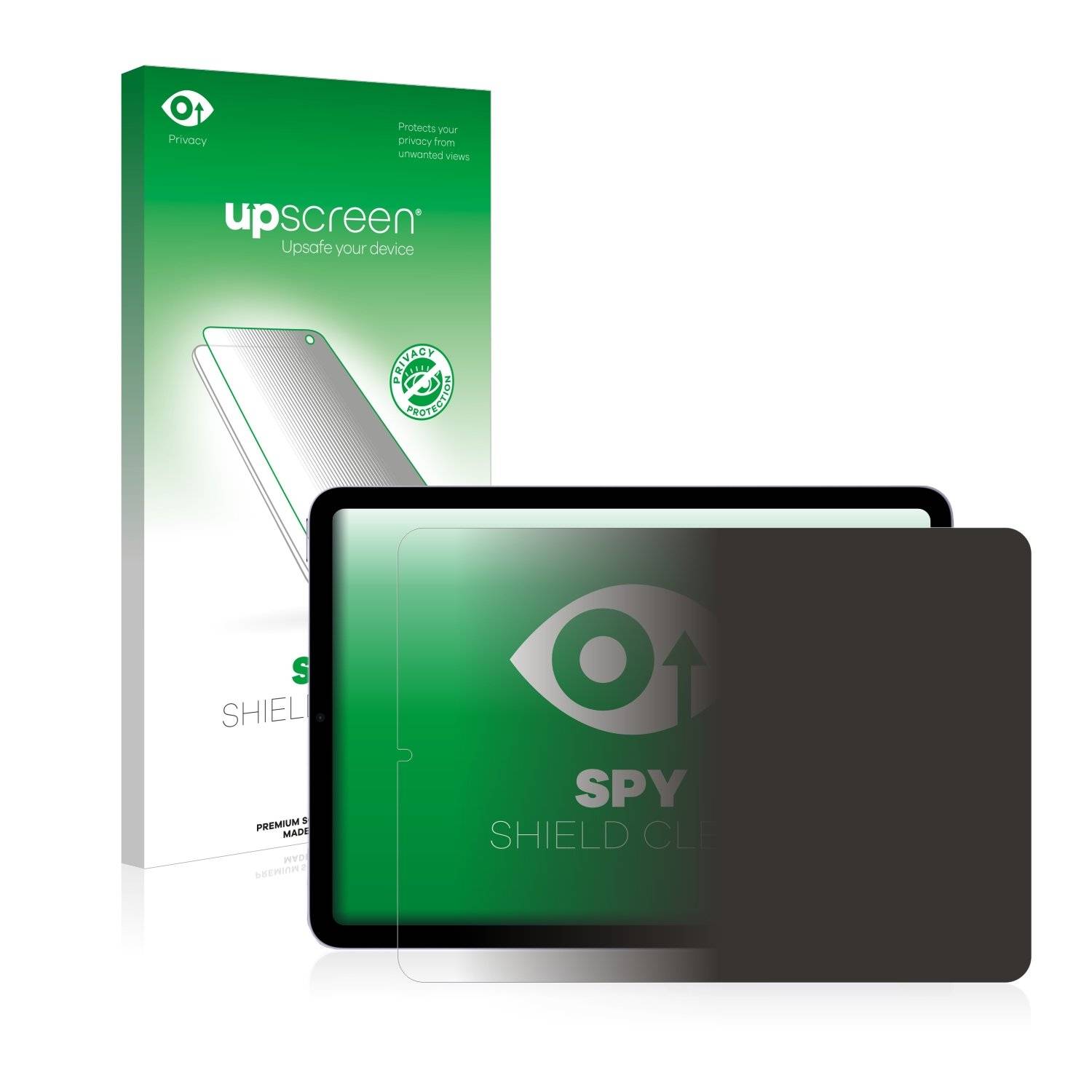 upscreen Spy Shield Sichtschutz-Folie für Apple iPad Air 5 WiFi Cellular 2022 (5. Gen.)