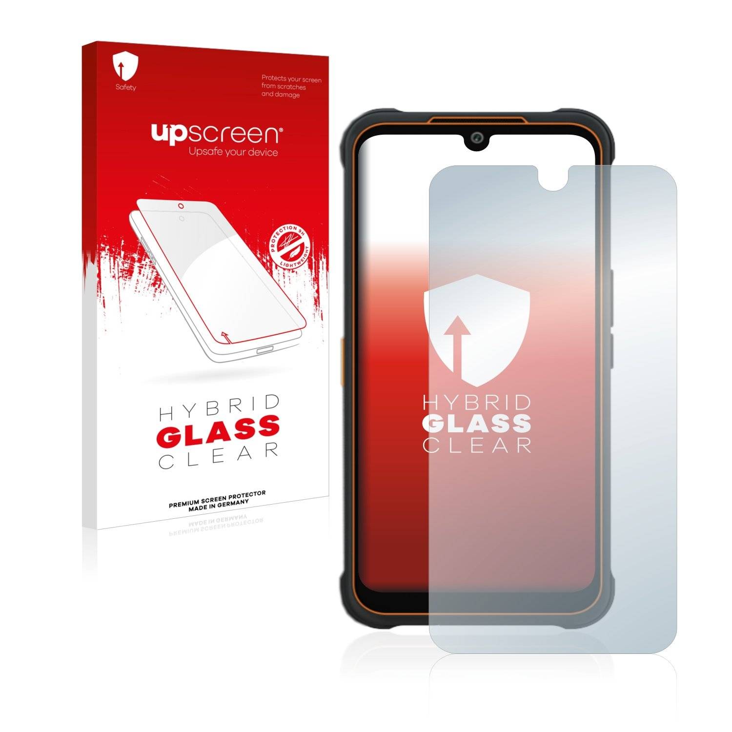 upscreen Flexible Schutz Glas Folie für AGM Glory Pro Schutzglas 9H Hybridglas Klar