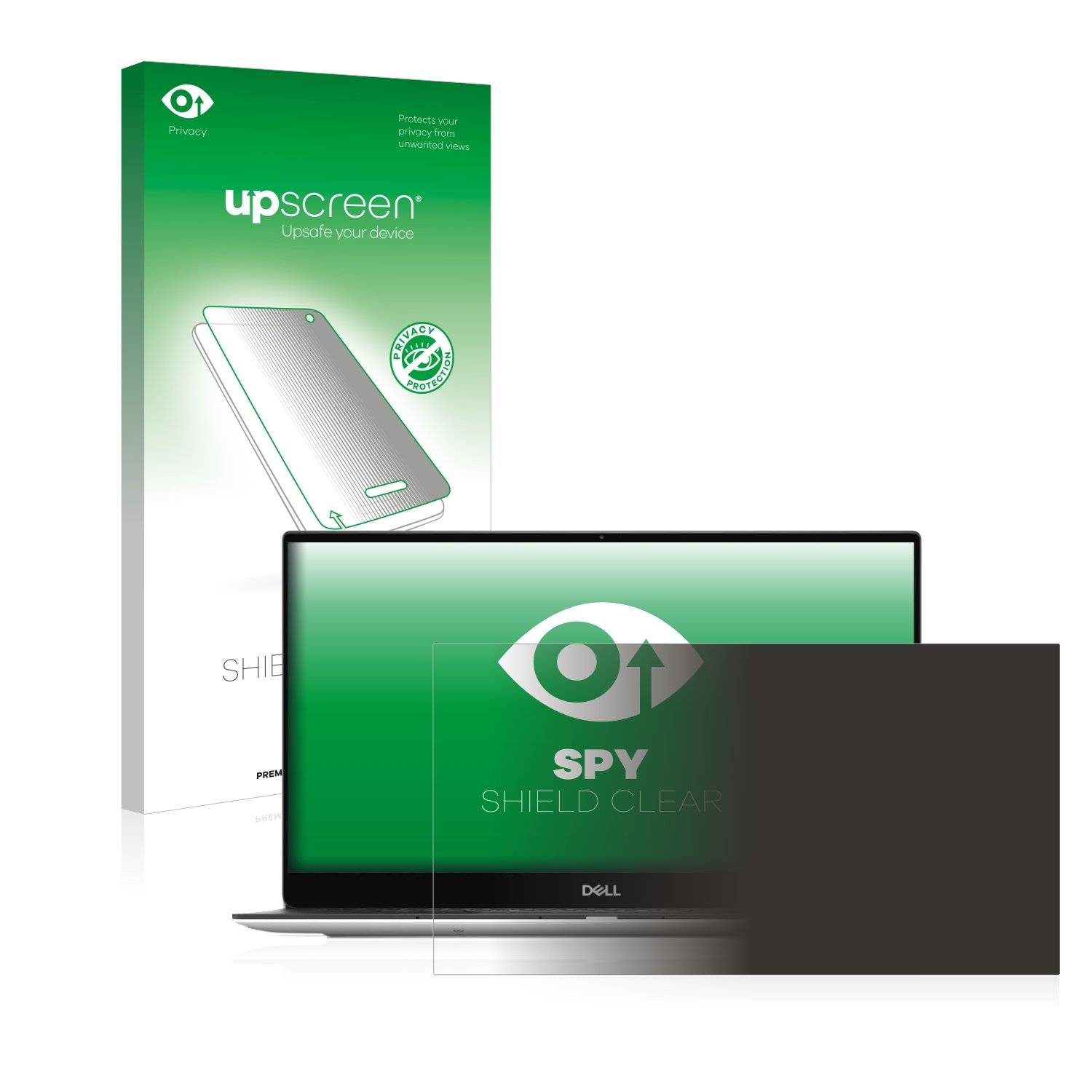upscreen Blickschutzfolie für Dell XPS 13 9305 Non-Touch Anti-Spy Privacy Blaulichtschutz Sichtschutzfolie