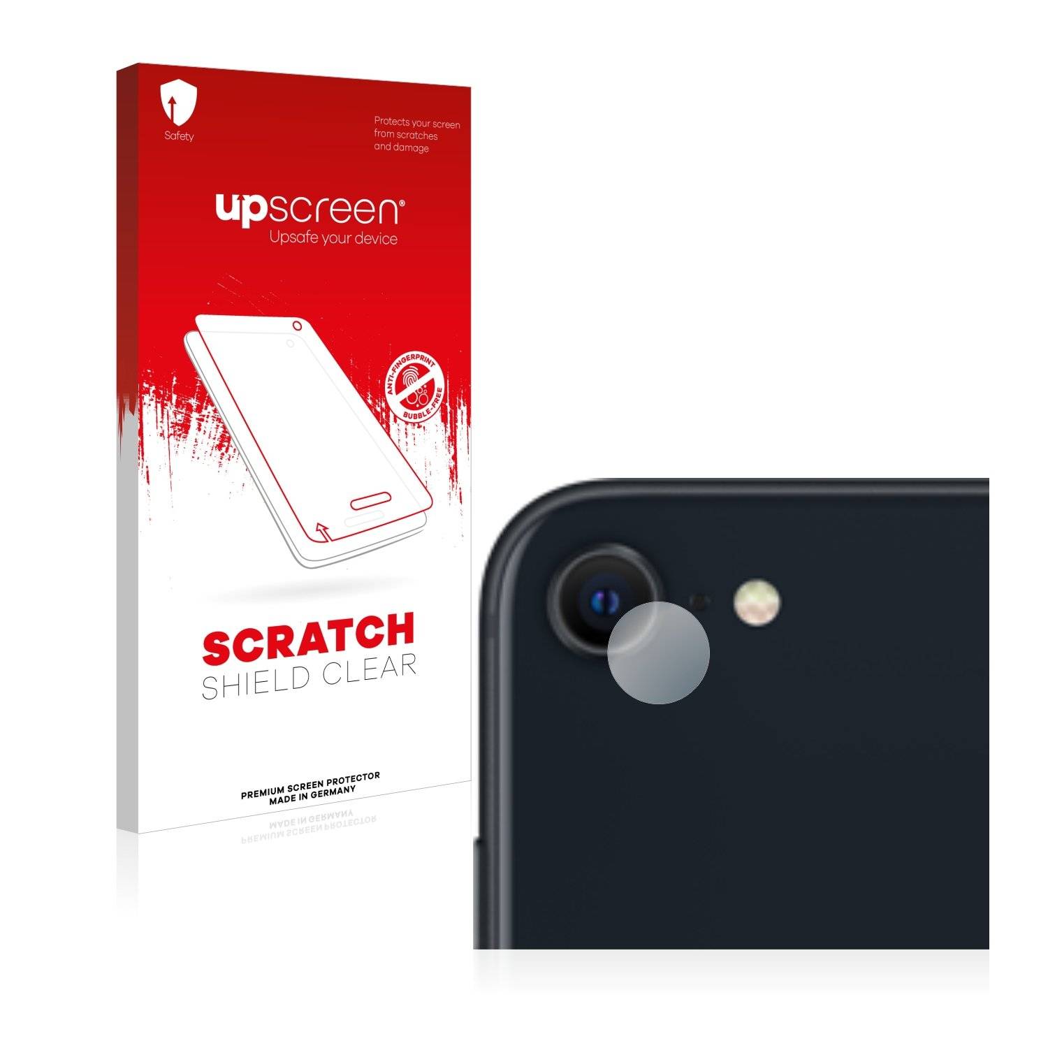 upscreen Schutzfolie für Apple iPhone SE 3 2022 (NUR Kameraschutz) Kratzschutz Anti-Fingerprint Klar