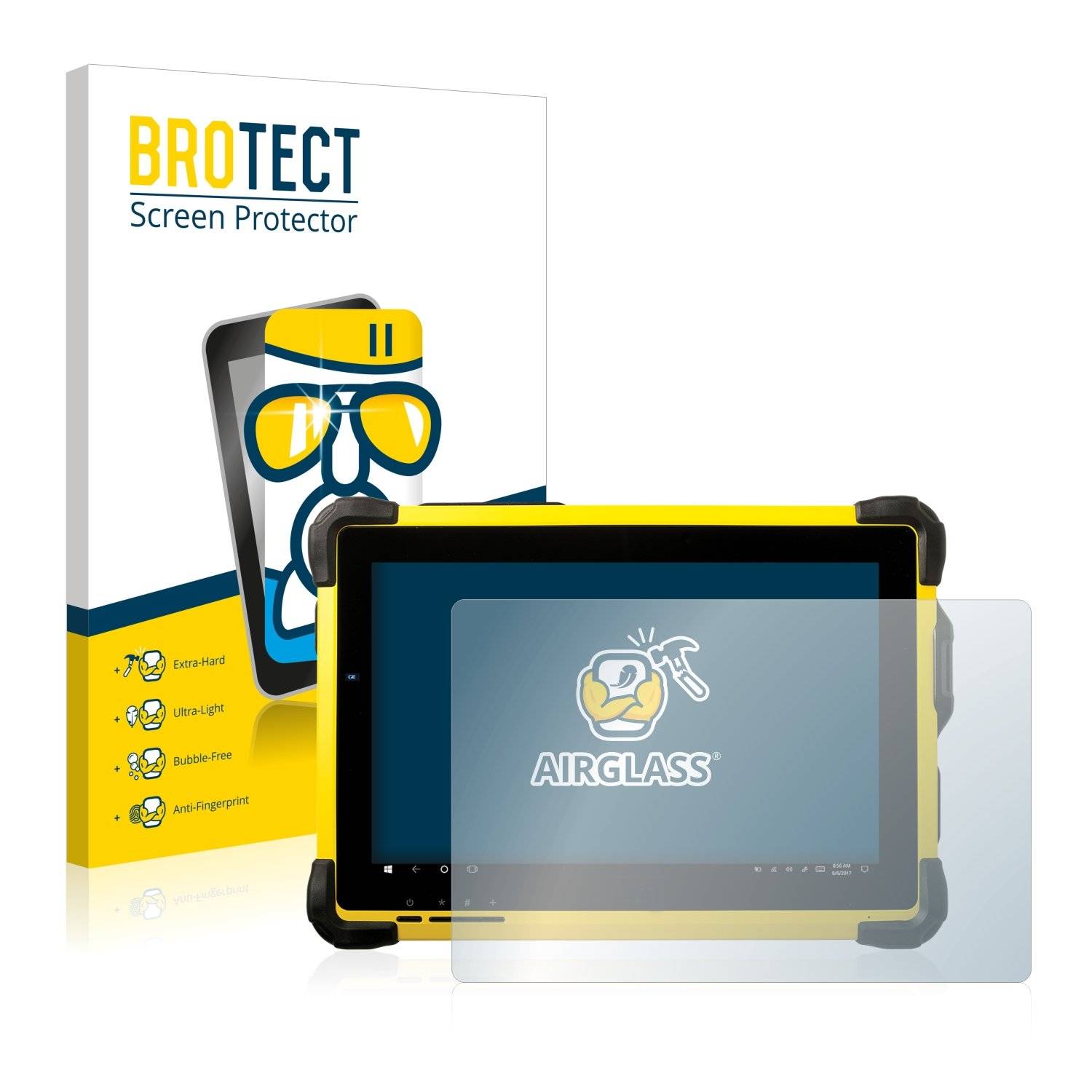 BROTECT AirGlass Flexible Schutz Glas Folie für Trimble T10 Klar Transparent