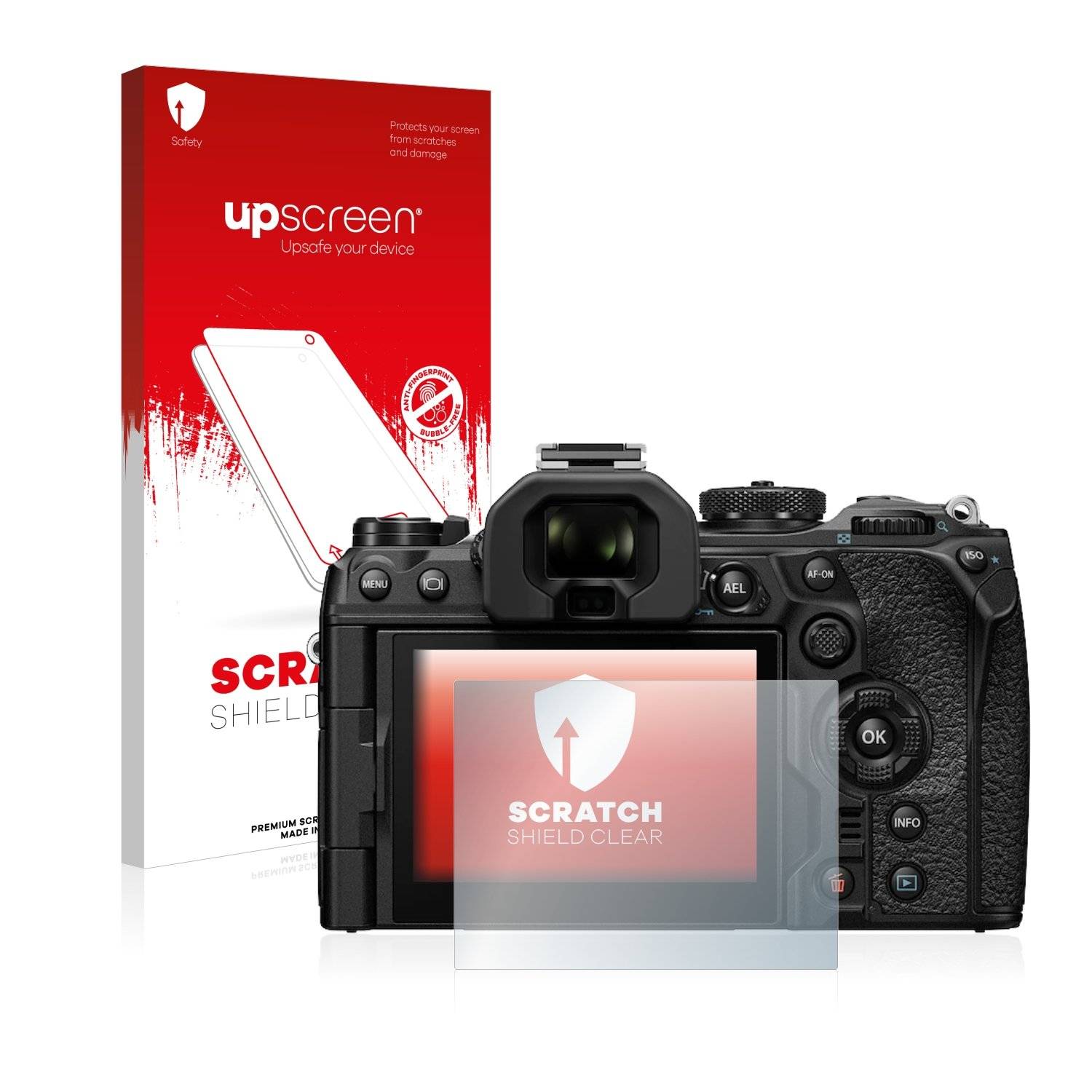 upscreen Schutzfolie für Olympus OM-1 2022 Kratzschutz Anti-Fingerprint Klar