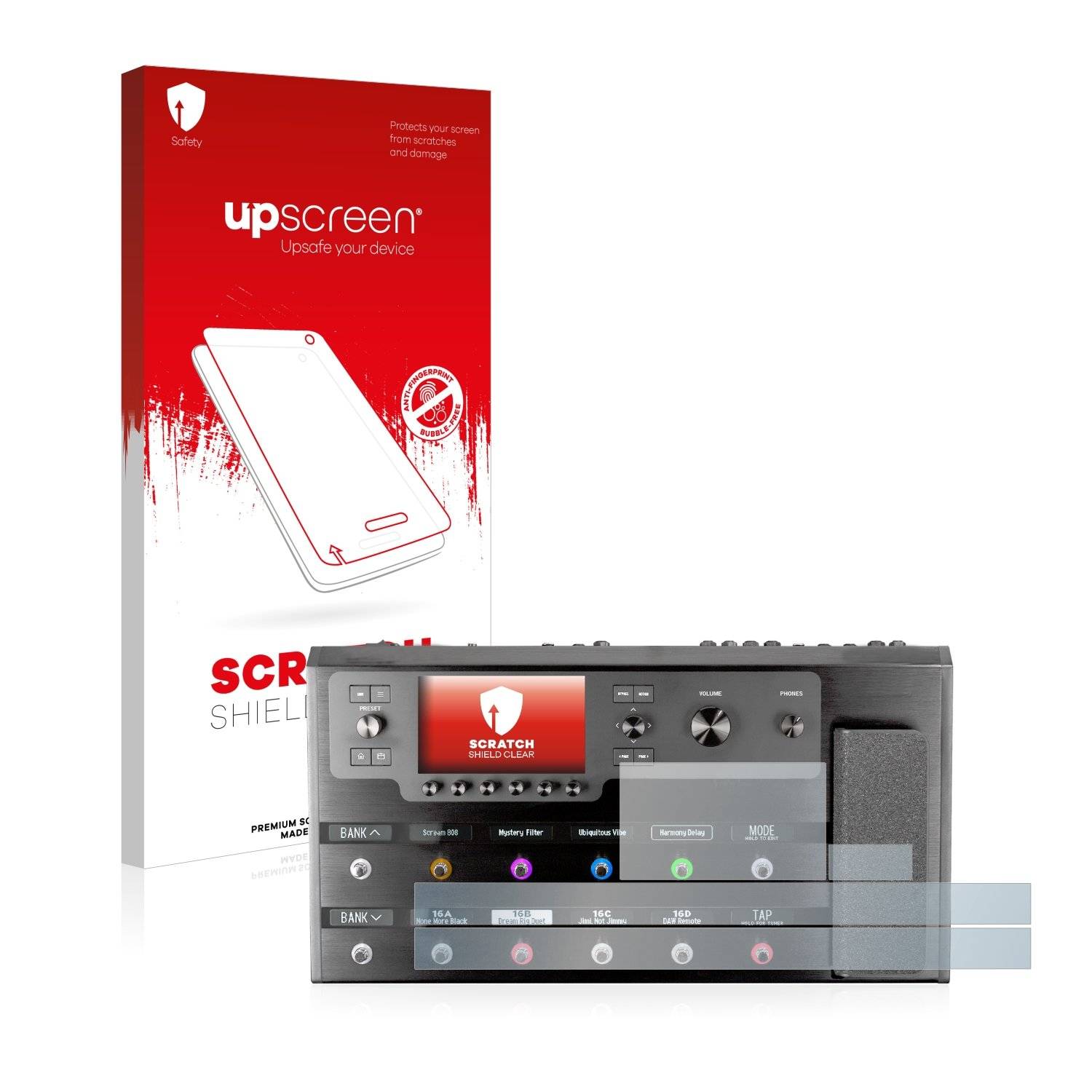 upscreen Schutzfolie für Line 6 Helix Floor Kratzschutz Anti-Fingerprint Klar