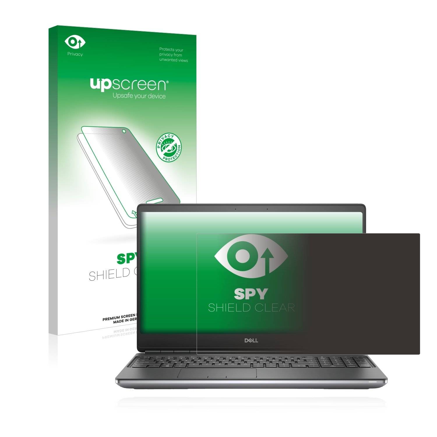 upscreen Blickschutzfolie für Dell Precision 7560 Anti-Spy Privacy Blaulichtschutz Sichtschutzfolie