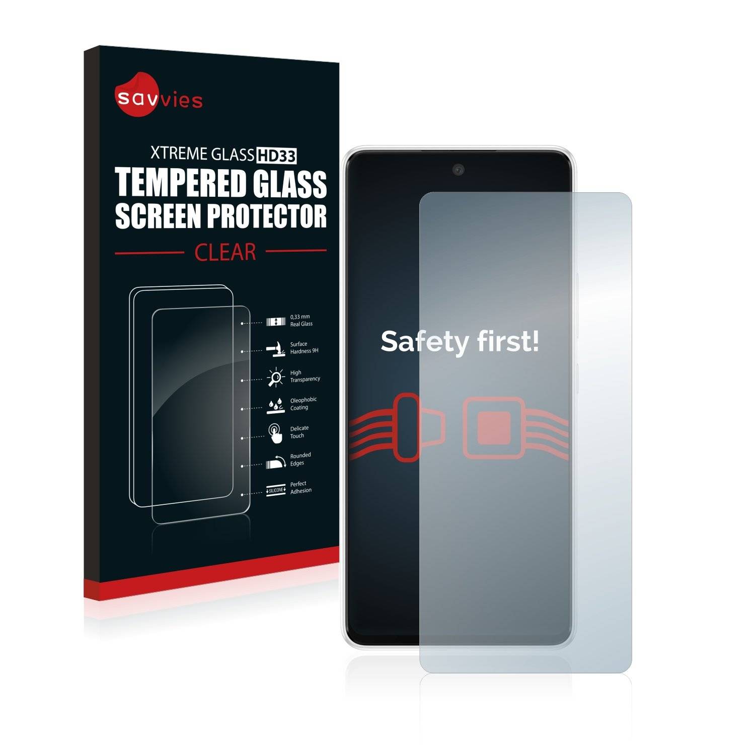 Savvies Clear Schutzglas für Samsung Galaxy A53 5G