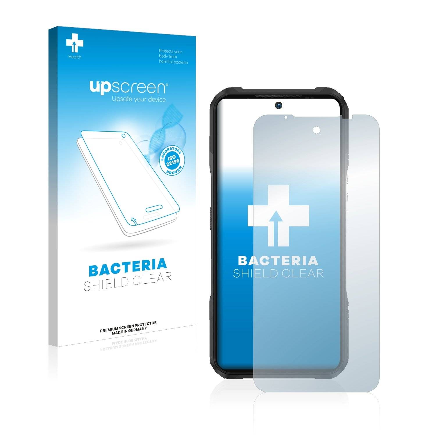 upscreen Schutzfolie für Doogee V20 Antibakterielle Folie Klar Anti-Kratzer