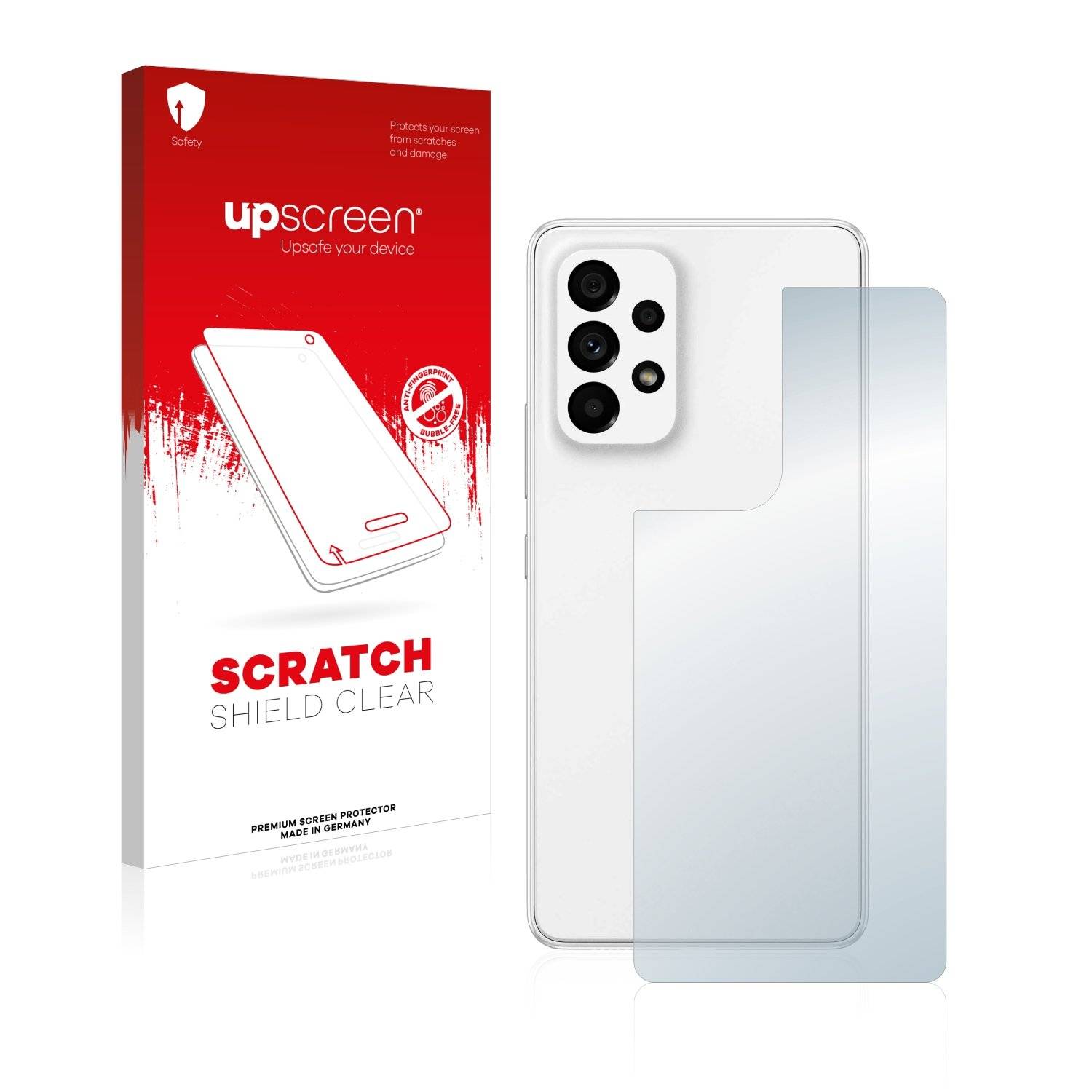 upscreen Schutzfolie für Samsung Galaxy A53 5G (Rückseite) Kratzschutz Anti-Fingerprint Klar