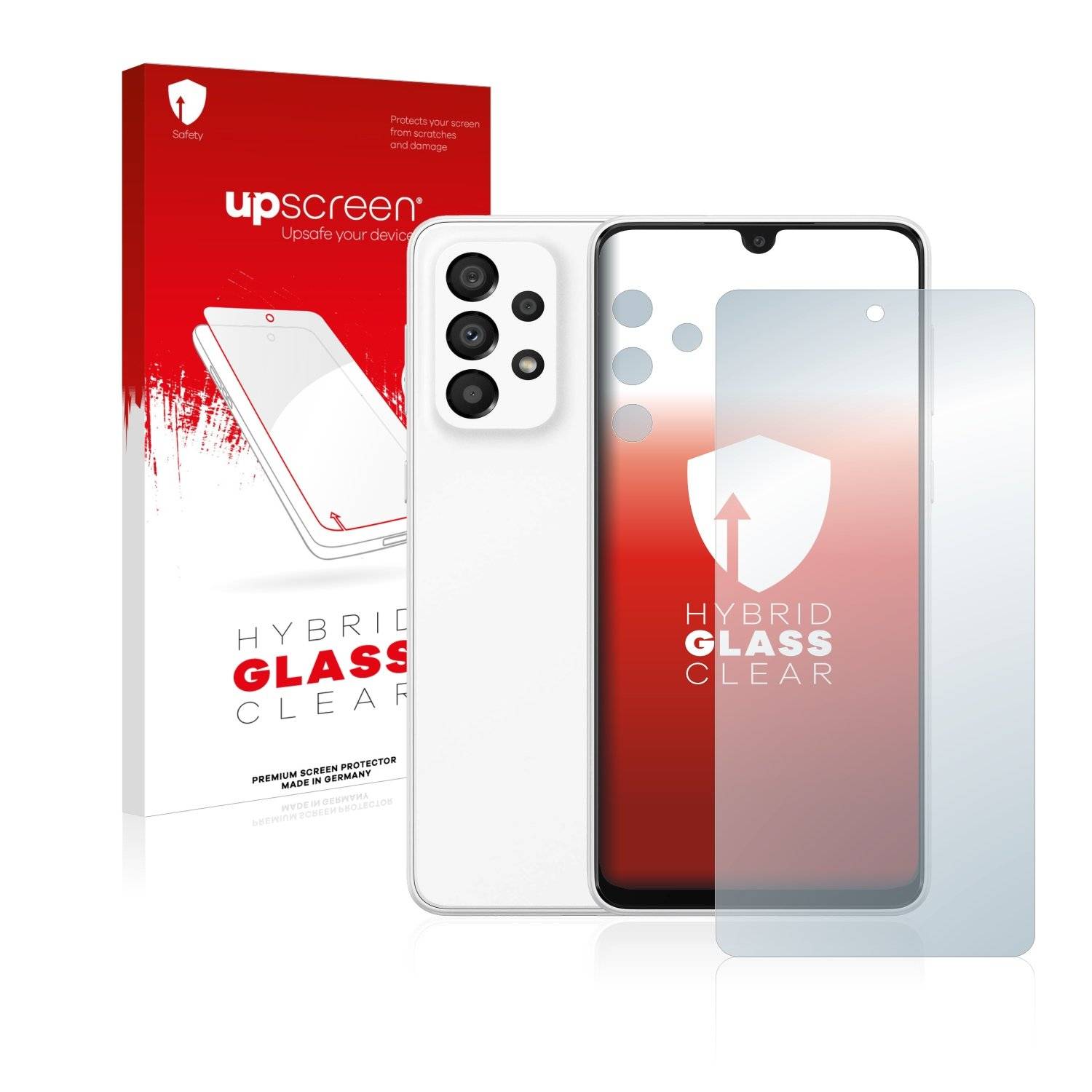 upscreen Hybrid Glas Schutz-Folie für Samsung Galaxy A33 5G (Display+Kamera)
