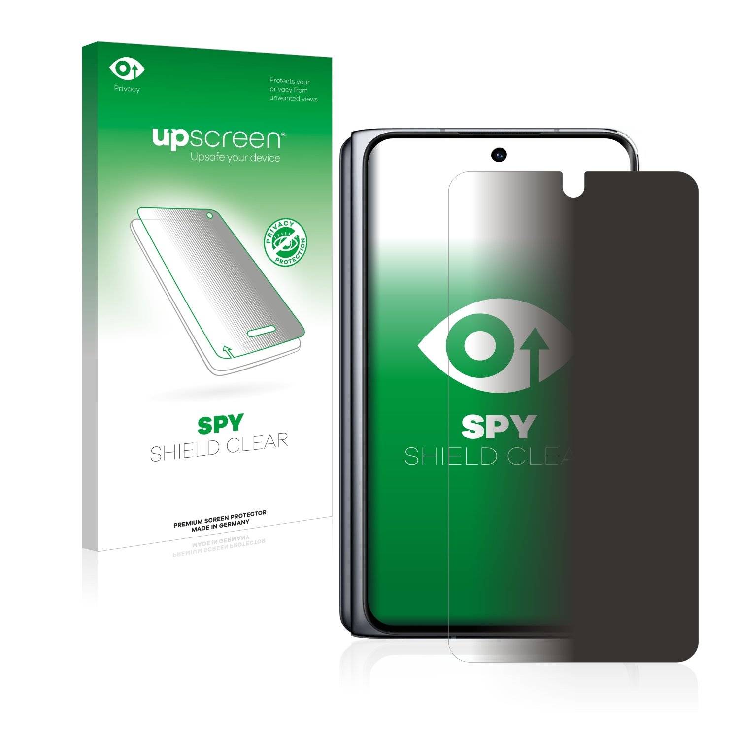 upscreen Blickschutzfolie für Oppo Find N Anti-Spy Privacy Blaulichtschutz Sichtschutzfolie