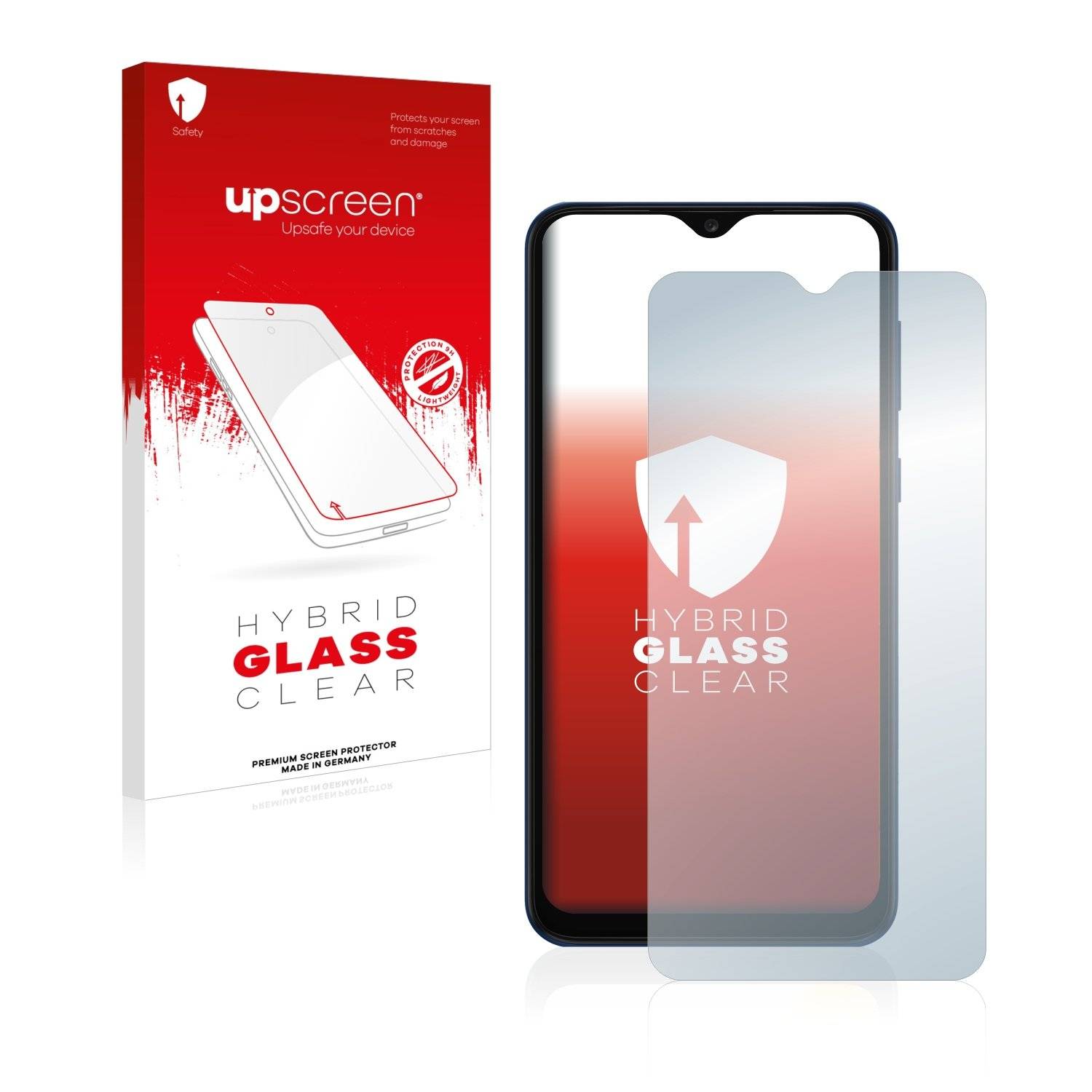 upscreen Flexible Schutz Glas Folie für Samsung Galaxy A03 Schutzglas 9H Hybridglas Klar