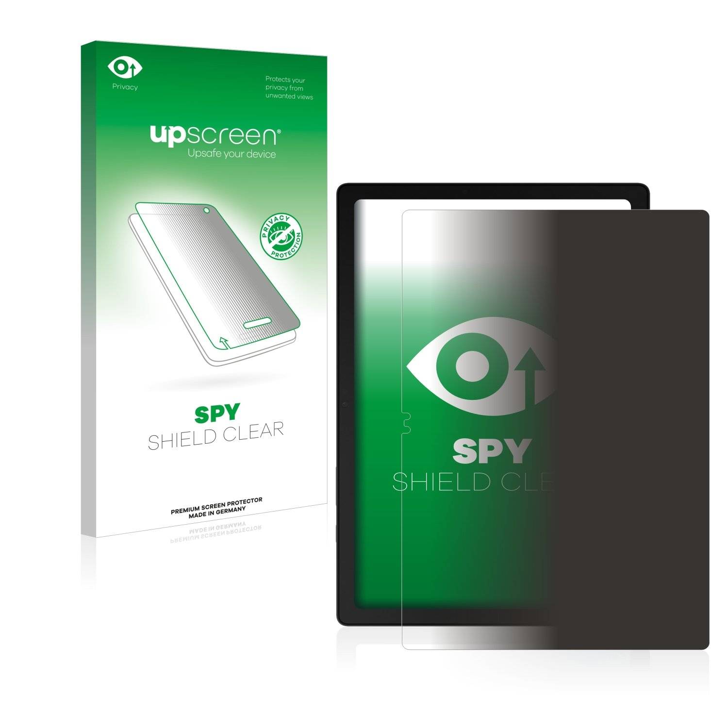 upscreen Spy Shield Clear Premium Blickschutzfolie für Samsung Galaxy Tab A8 WiFi