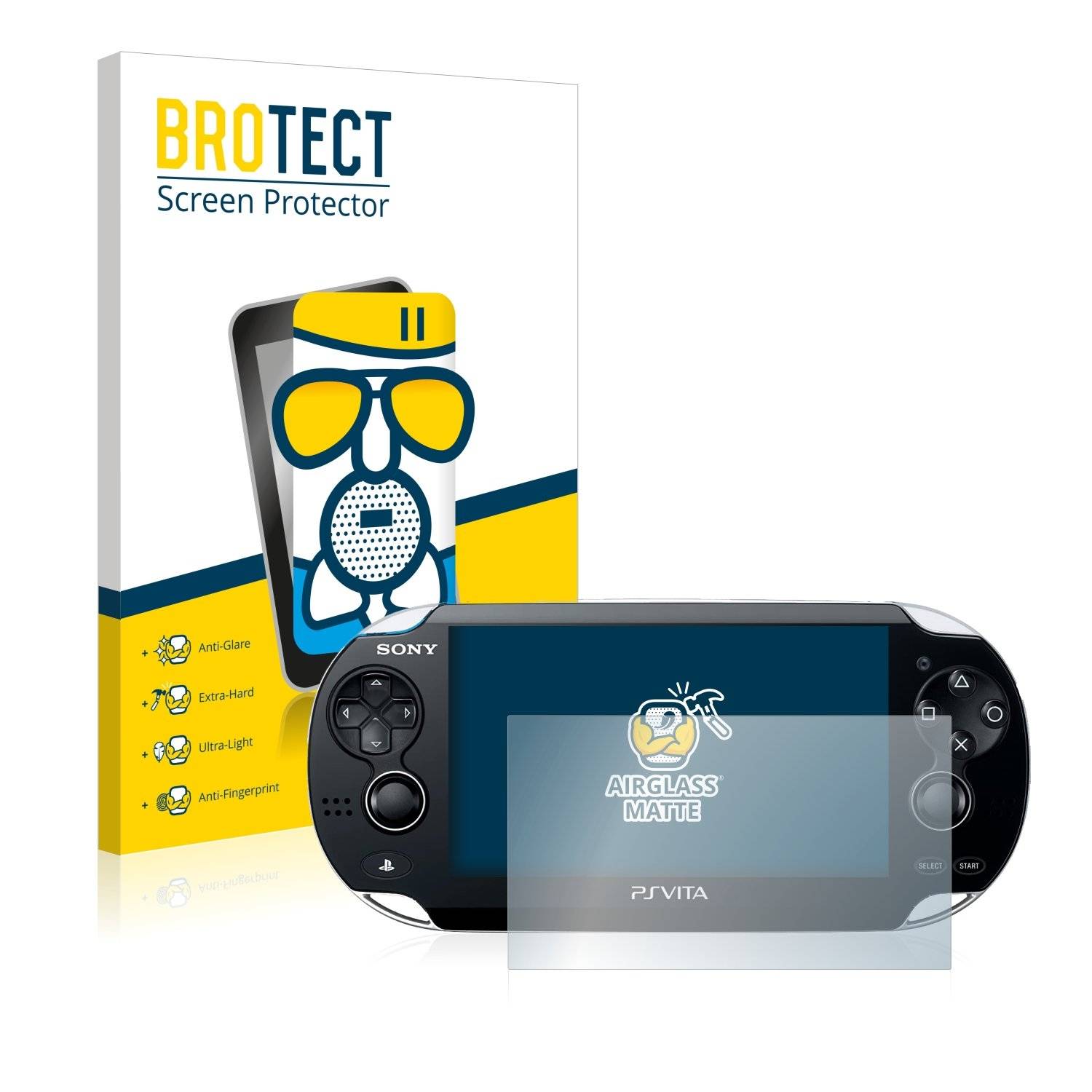 BROTECT AirGlass Matt Glas Schutz Folie für Sony Playstation PS Vita