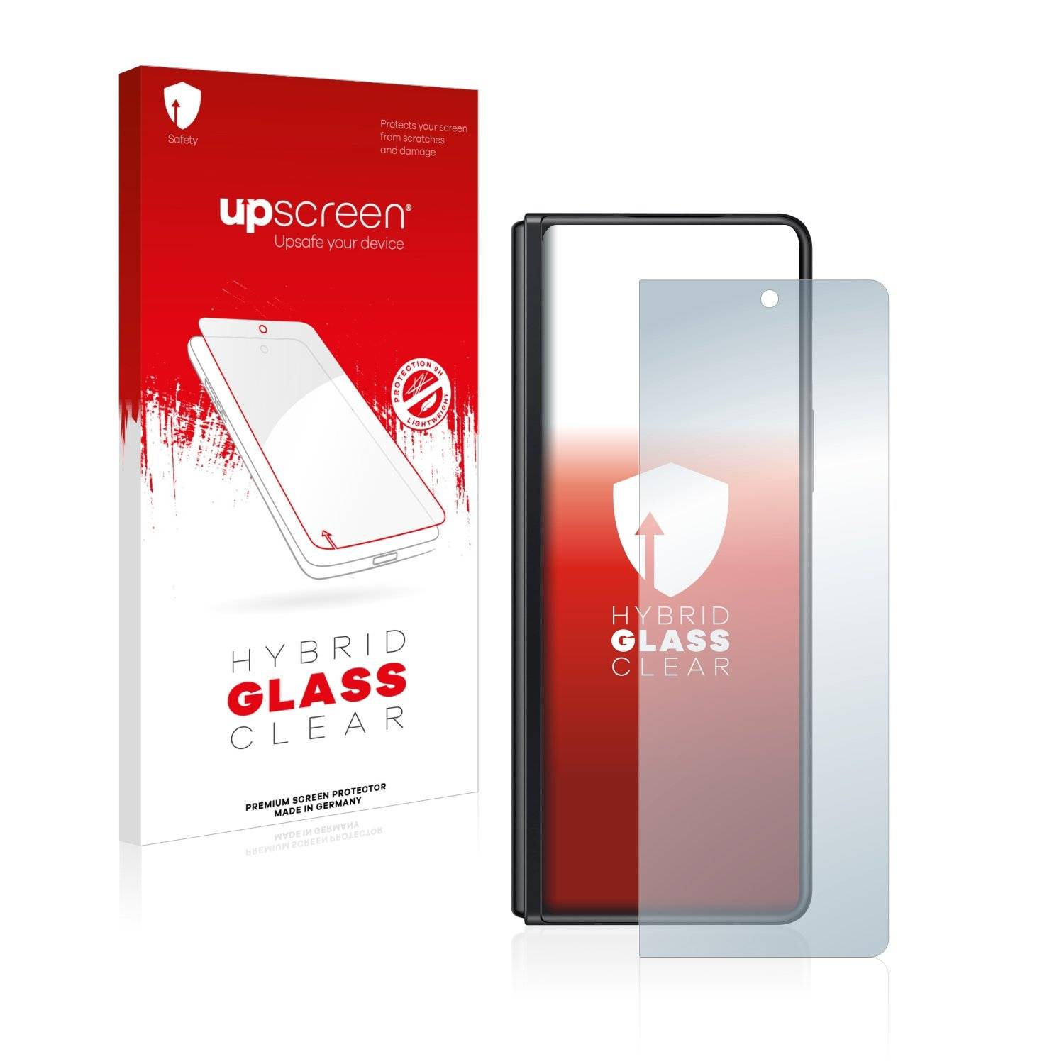 upscreen Flexible Schutz Glas Folie für Samsung Galaxy Z Fold 3 5G Schutzglas 9H Hybridglas Klar