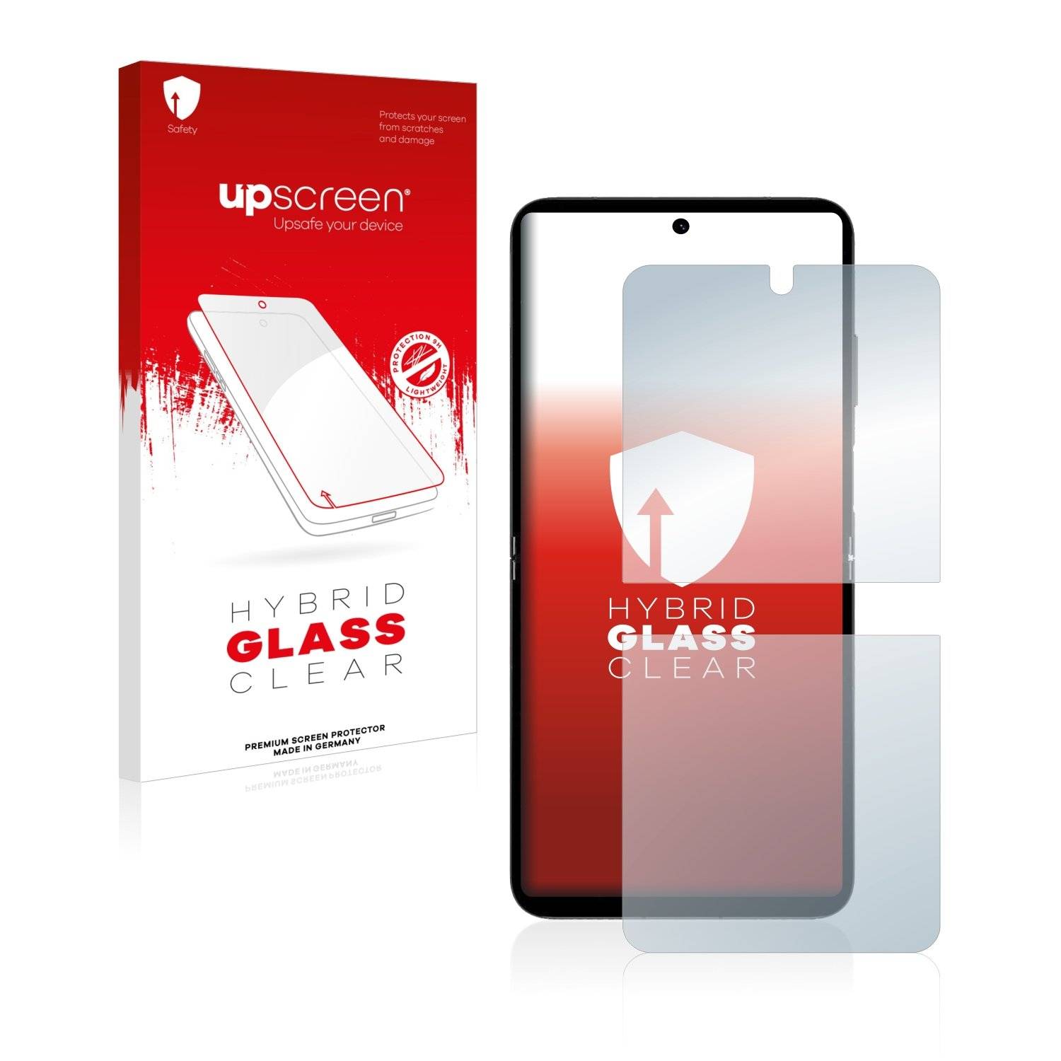 upscreen Flexible Schutz Glas Folie für Huawei P50 Pocket Schutzglas 9H Hybridglas Klar