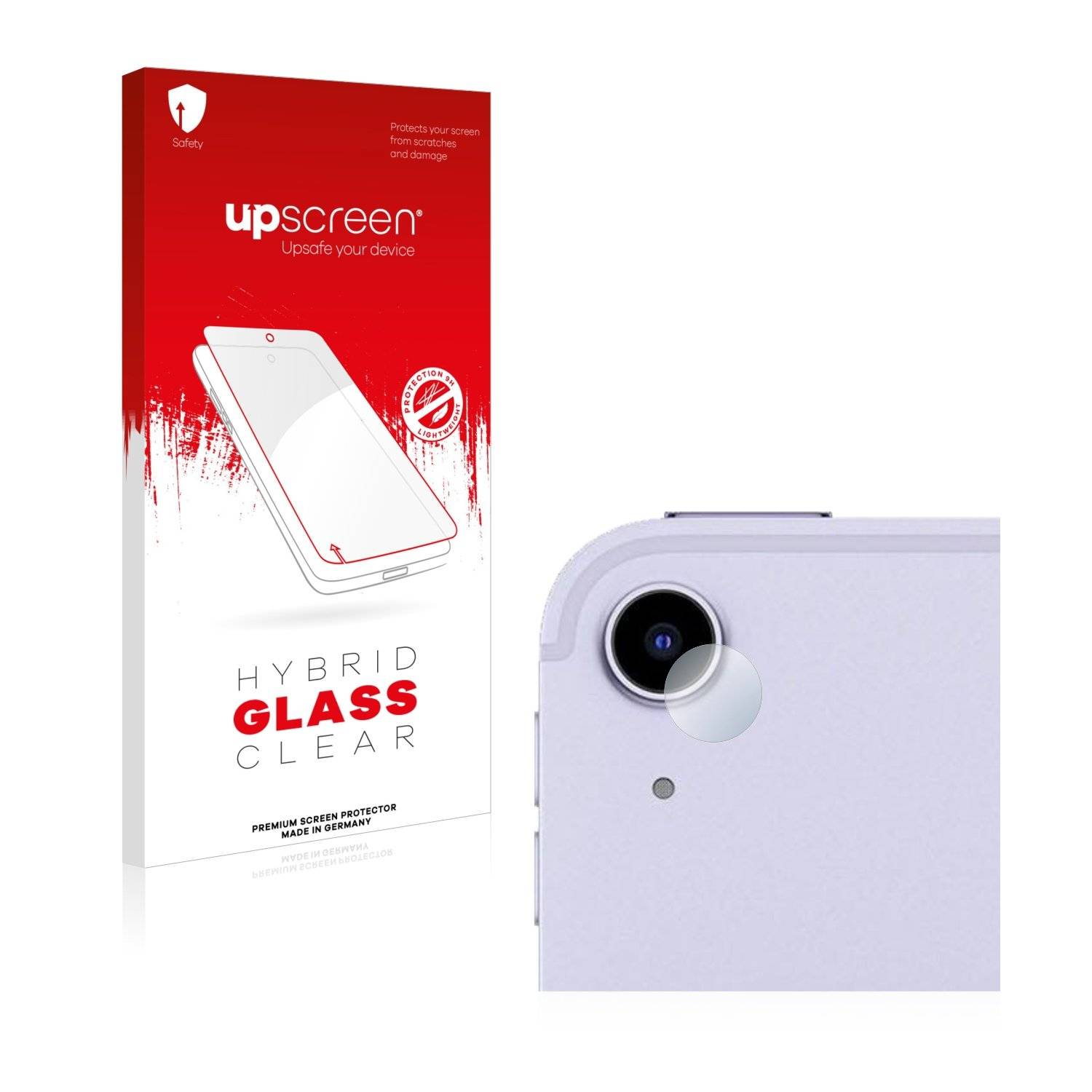 upscreen Flexible Schutz Glas Folie für Apple iPad Air 5 WiFi 2022 (NUR Kameraschutz, 5. Gen.) Schutzglas 9H Hybridglas