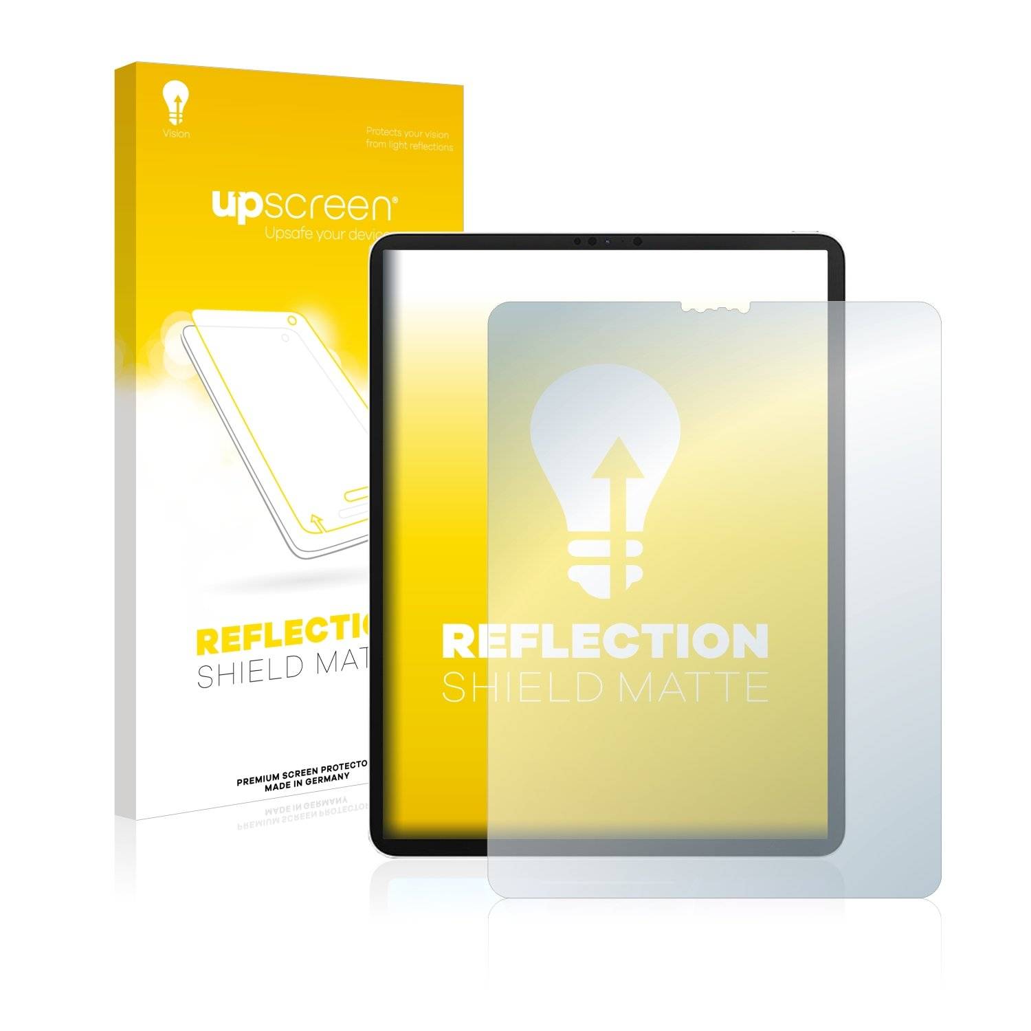 upscreen Reflection Shield Matt Schutzfolie für Apple iPad Pro 12.9 WiFi 2020 (4. Gen.)